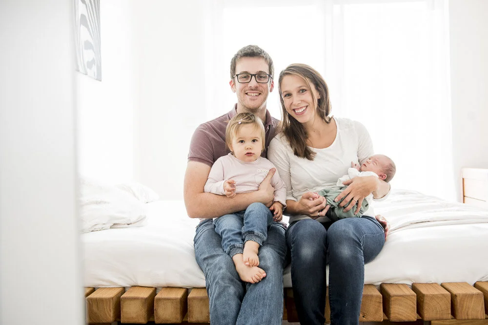entspannte familienbilder zu viert