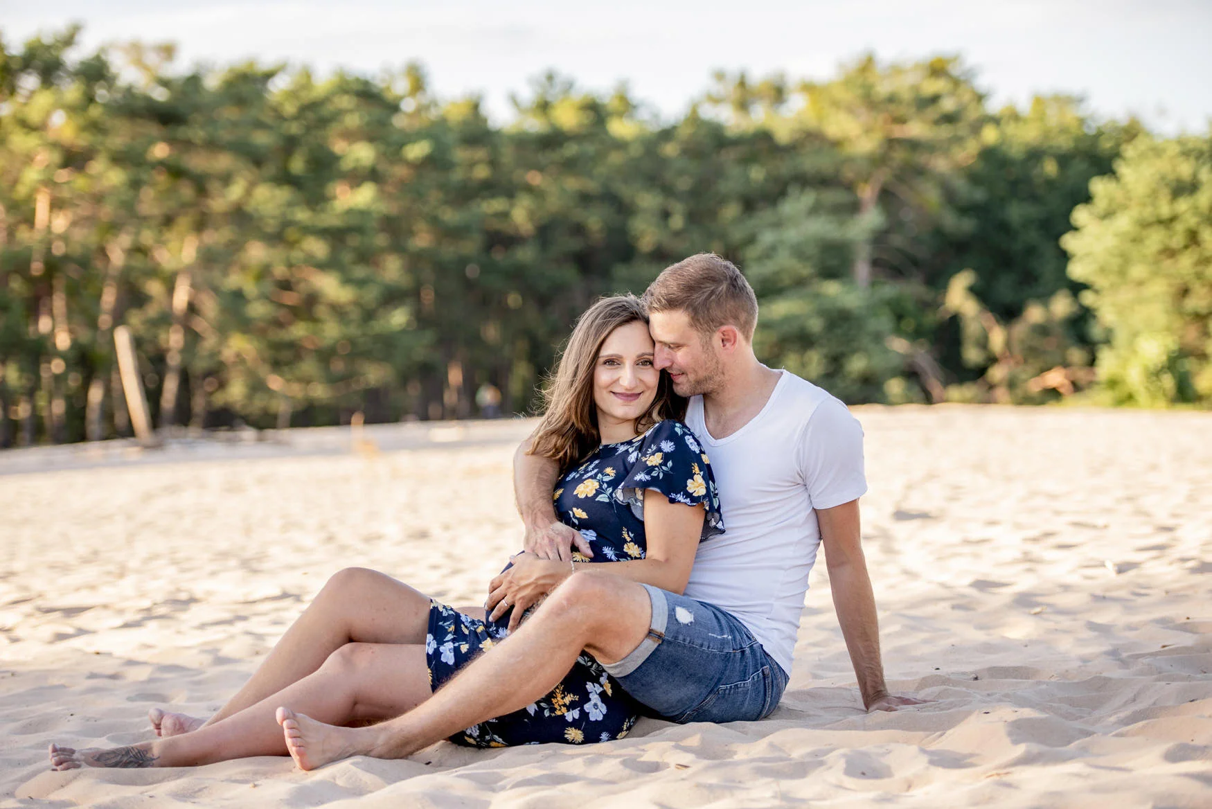 babybauchshooting im sand