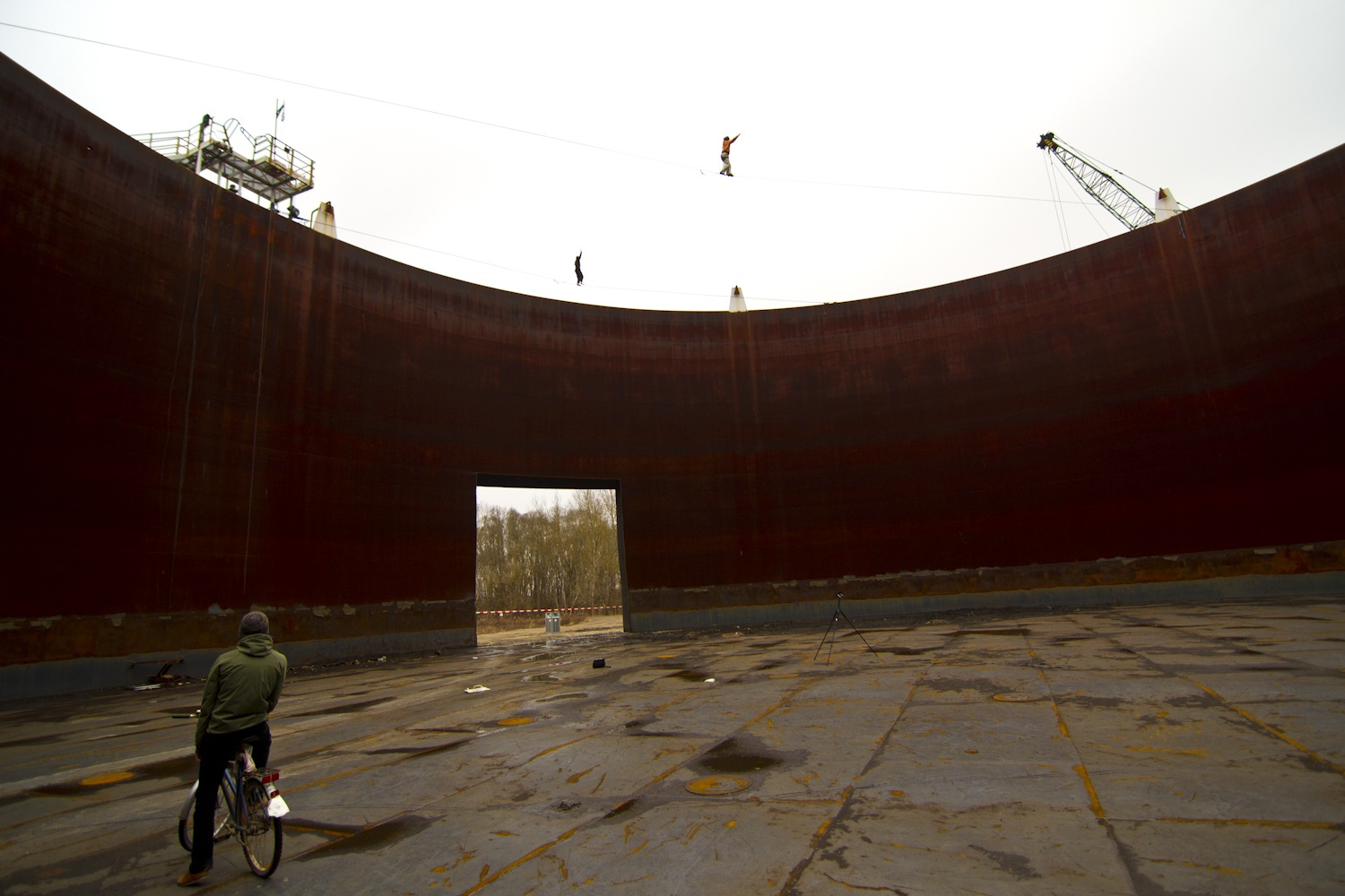  "Yellow Submarine" – 25m long – 20m high (tubular webbing) – FA: Klaus Blagoi "Rusty Tank" – 50m long – 20m high (type18) – FA: Alexander Schulz 