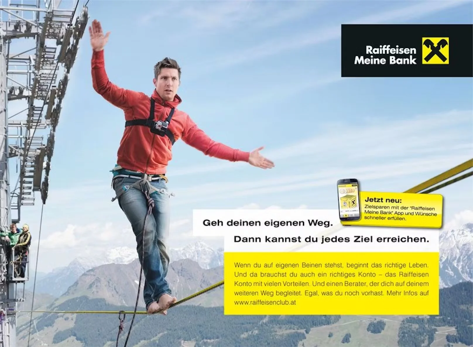 Marcel Hirscher - Slackline Challenge (Raiffeisen Bank Kampagne)