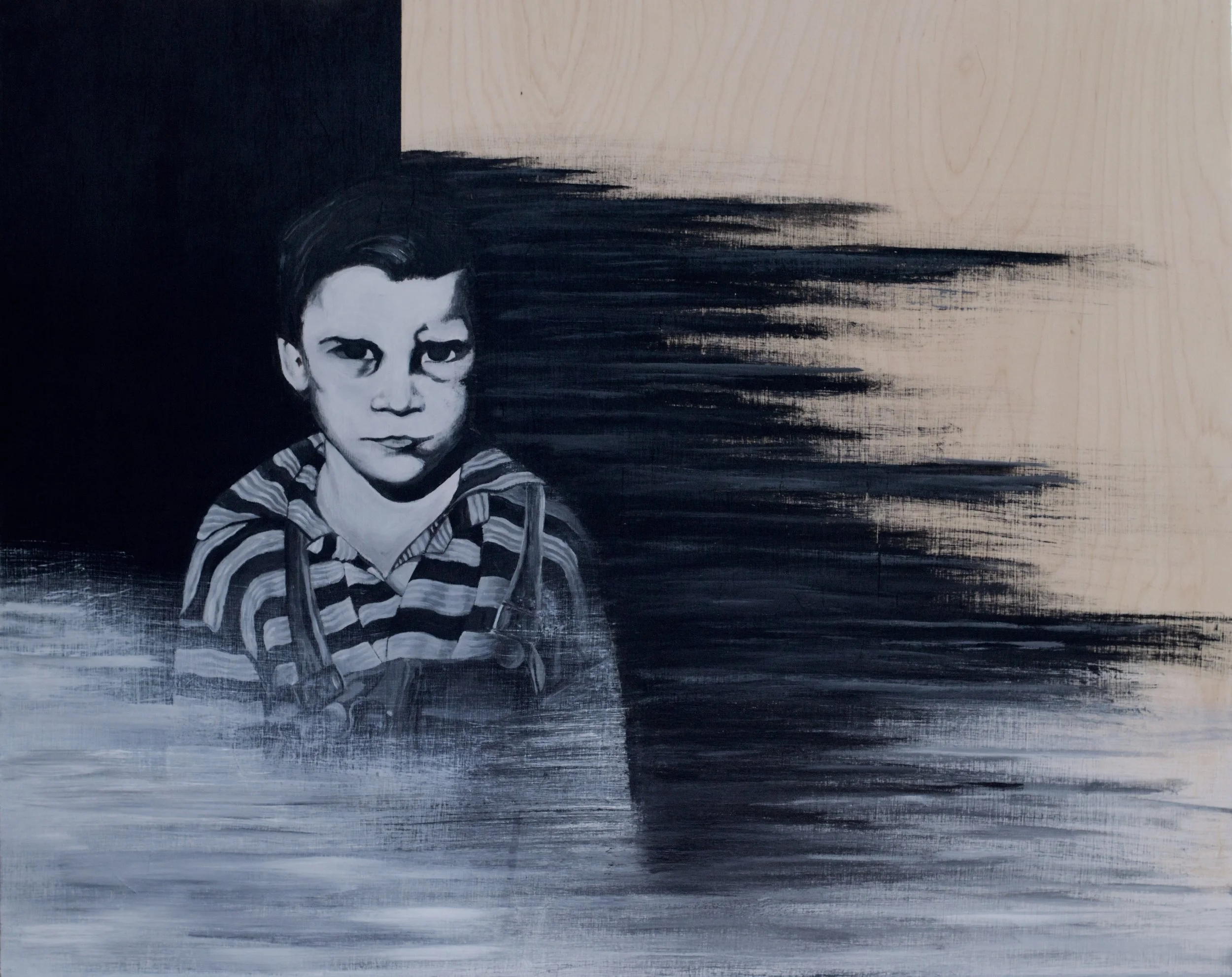   Cognizant II , 2015. Acrylic on wood panel, 18" x 24". 