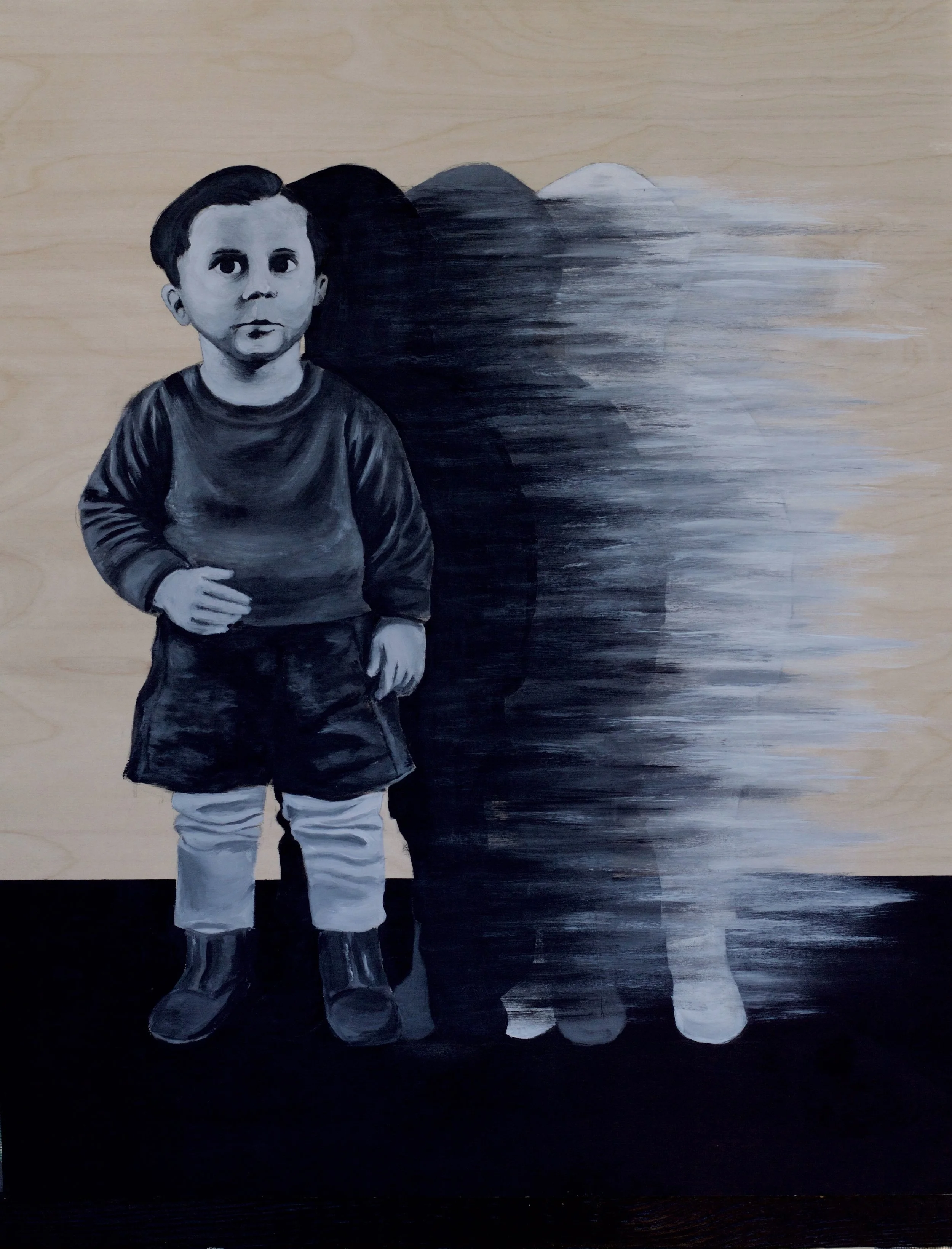   Cognizant I , 2015. Acrylic on wood panel, 18" x 24".&nbsp; 