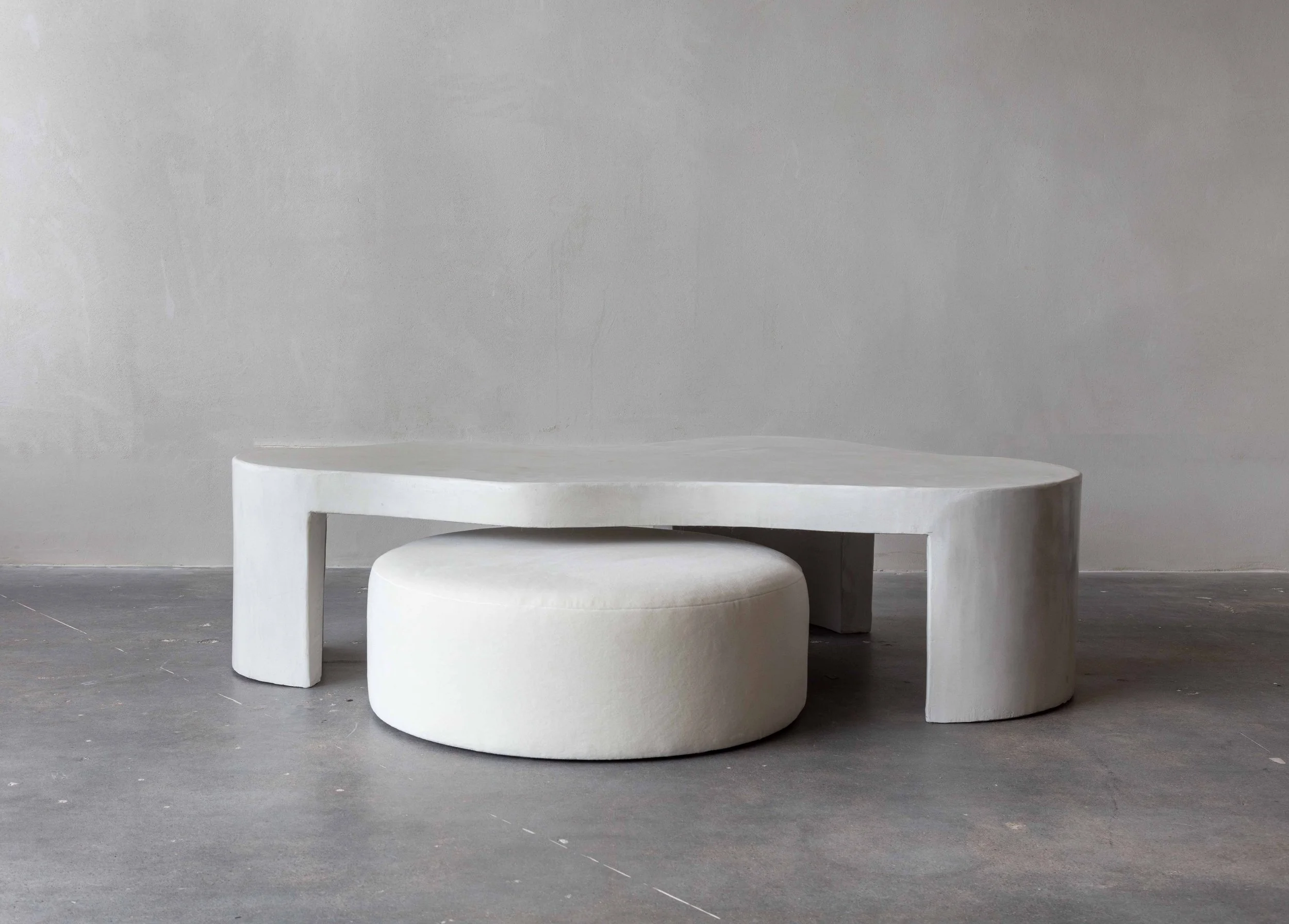 Plaster Cocktail Table w Ottoman.jpg