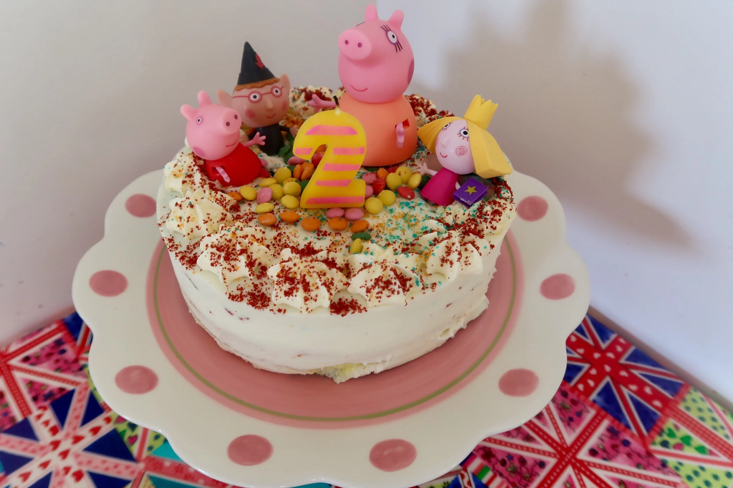 Cake Hack (inspired by Alison's Five Little Stars Instagram post) - if you don't have time to make from scratch - use little figures you already have on top of a shop bought cake! 