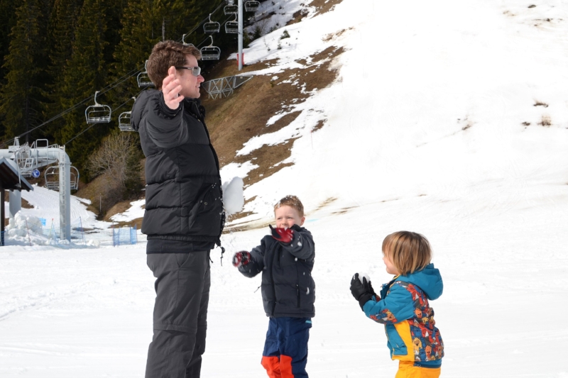 Snow ball fights!