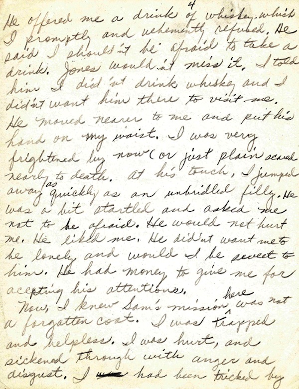 An excerpt from Rosa Park's Essay (AP Photo/Guernsey's)