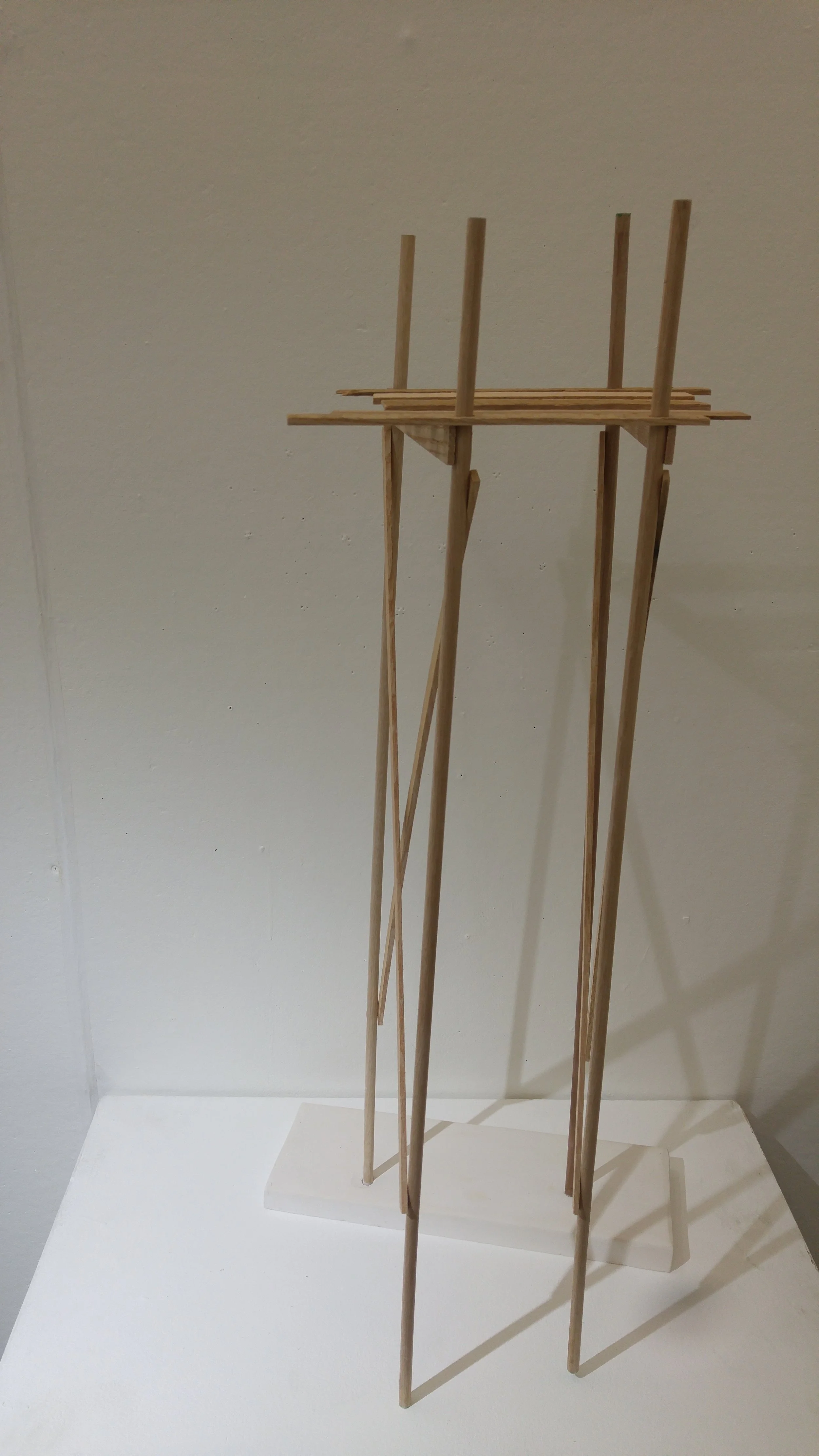 "Pier Studies" 2017 Oak and hydrocal
