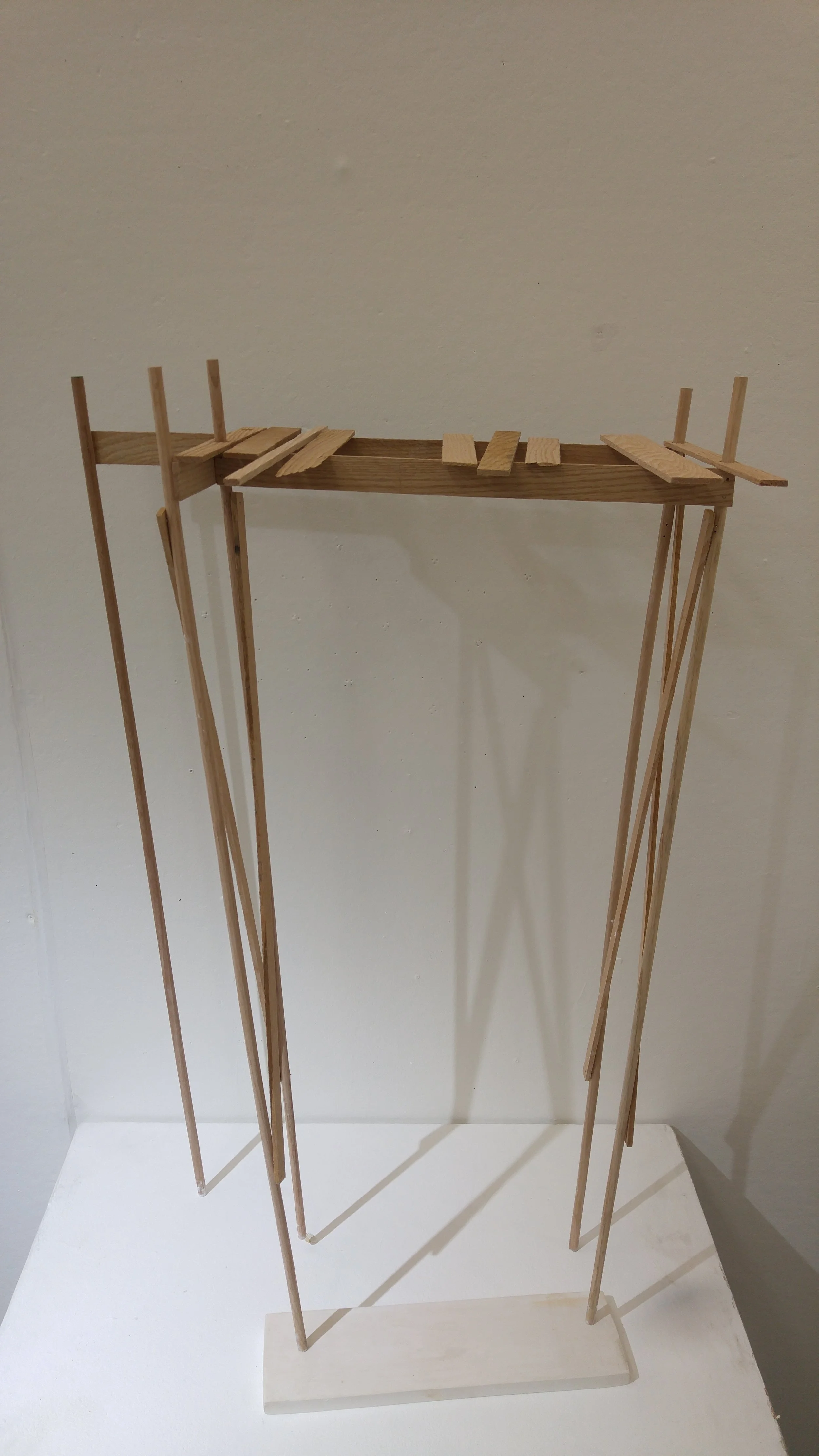 "Pier Studies" 2017 Oak and hydrocal