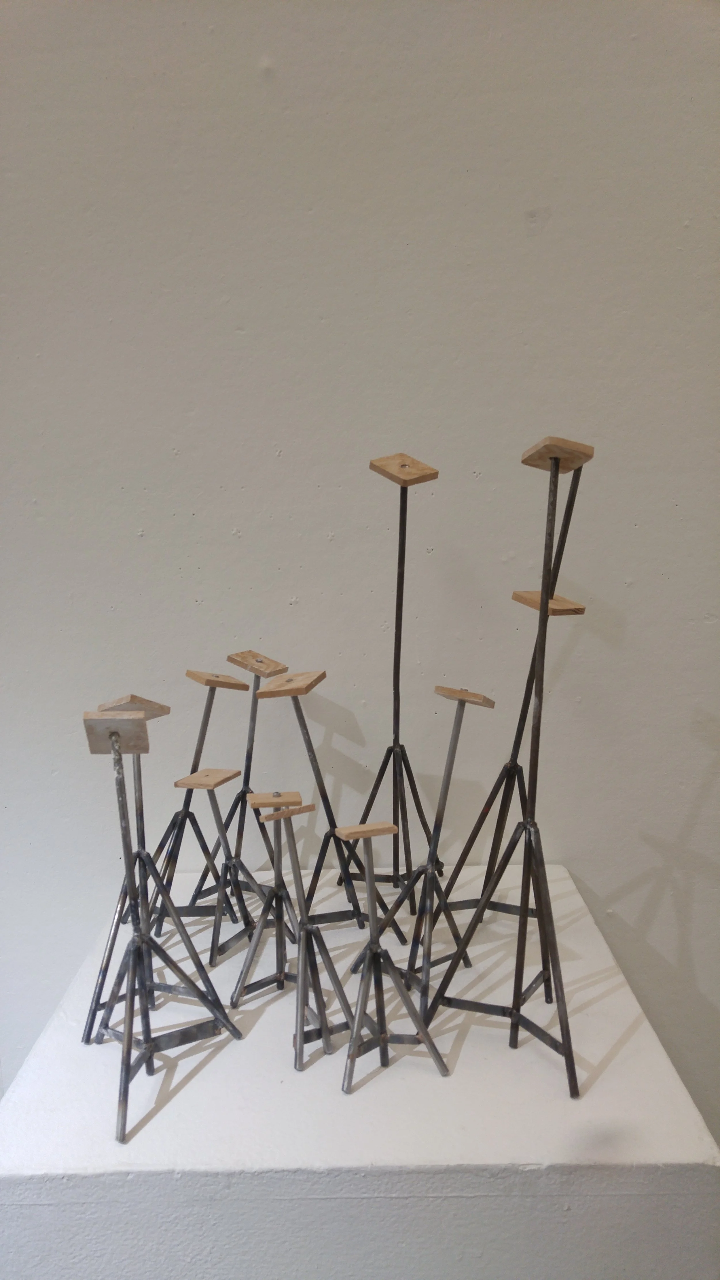 "Boat Stands" 2017 Oak and steel
