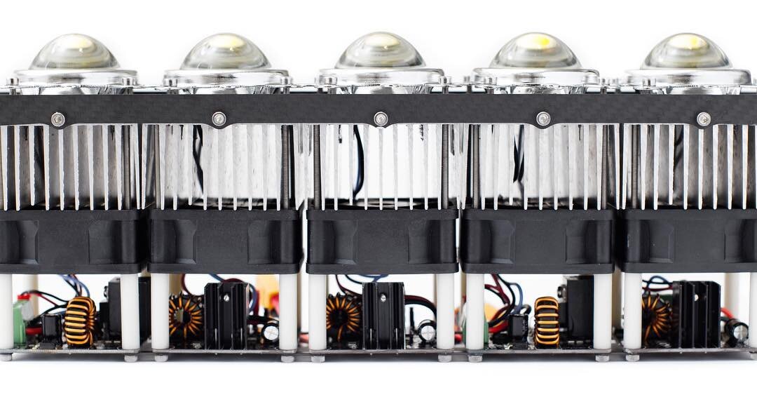 Our 100W LED modules can be used individually or together in a light bar array #highpowerled #stratusLEDs