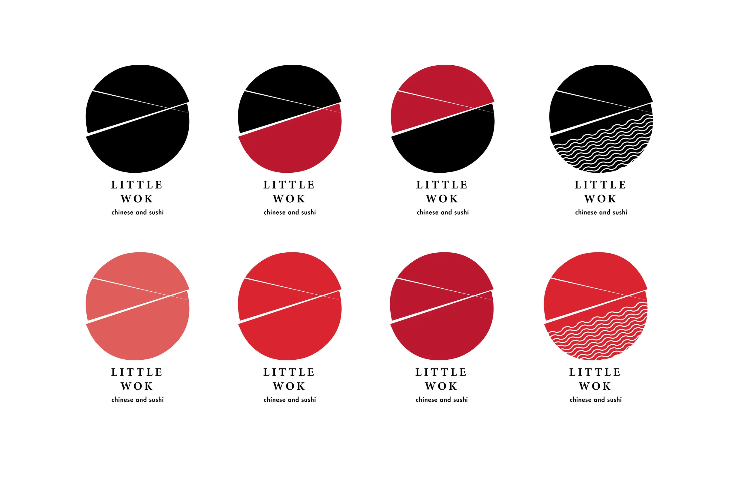  Logo variations experimenting with color values and additional details.  