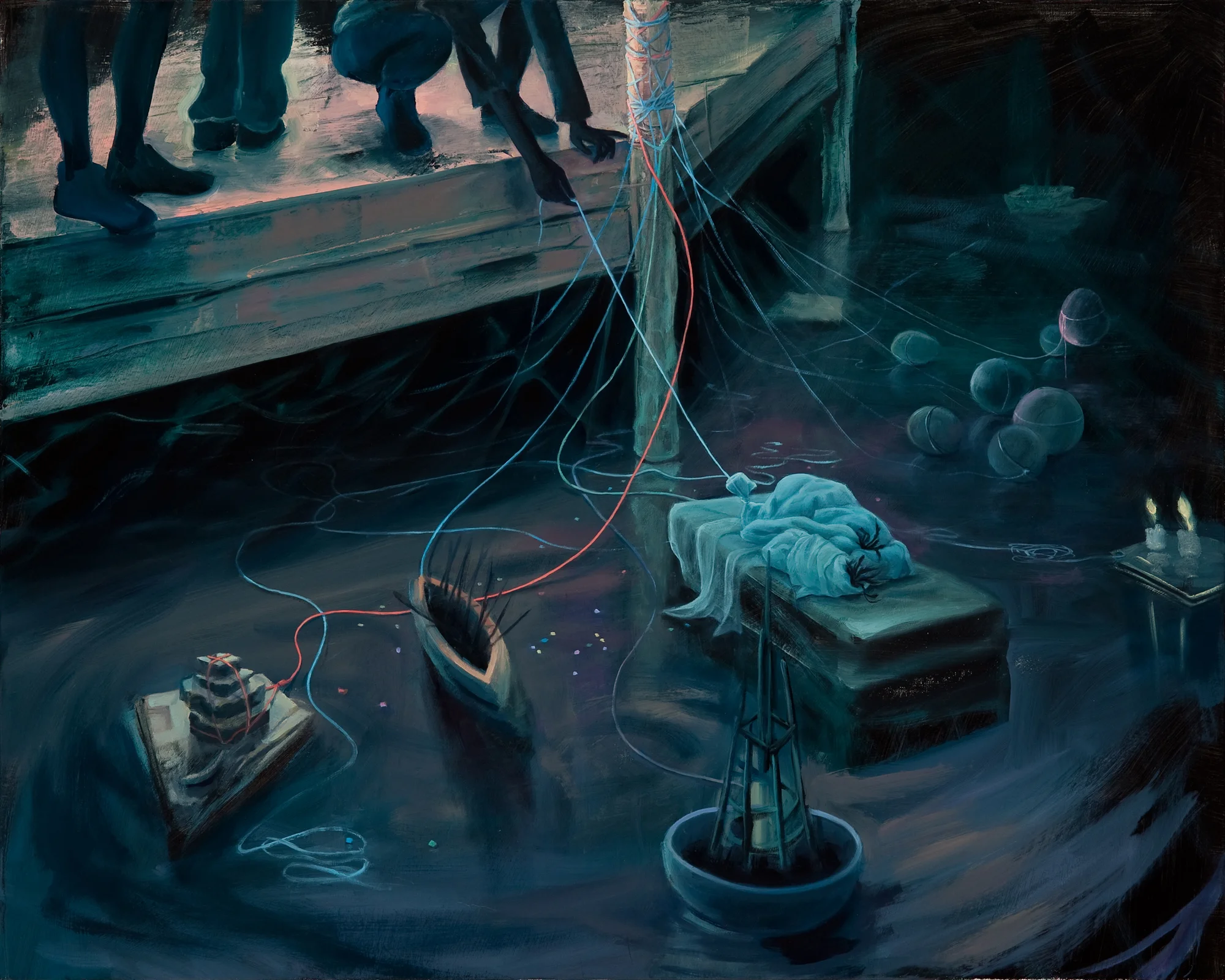 Axis Mundi , 2011, Oil on canvas, 32 x 40 inches $1500