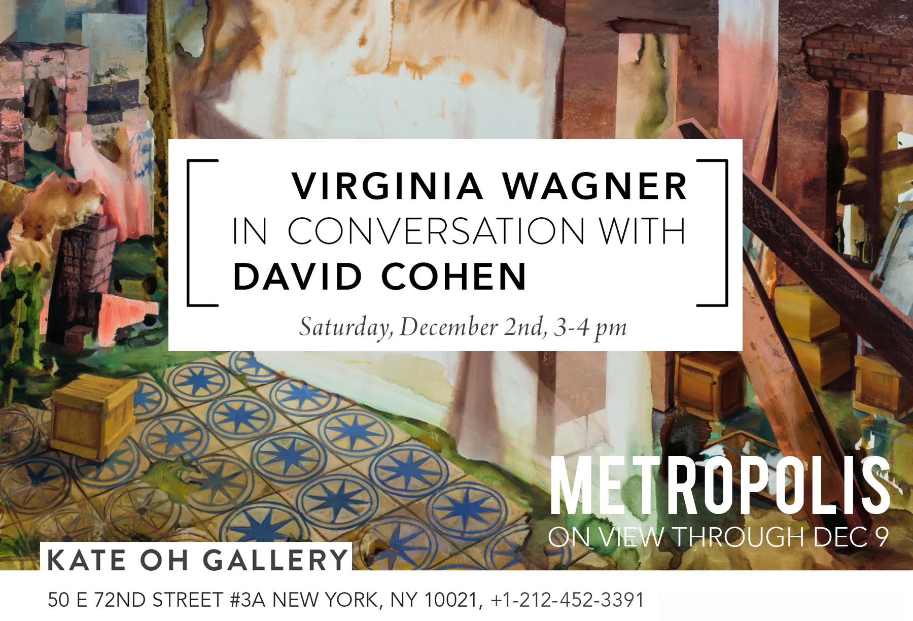 Join me for a conversation with David Cohen , Publisher and Editor of artcritical.com , and Founder-Moderator of The Review Panel about my new work and much more!
