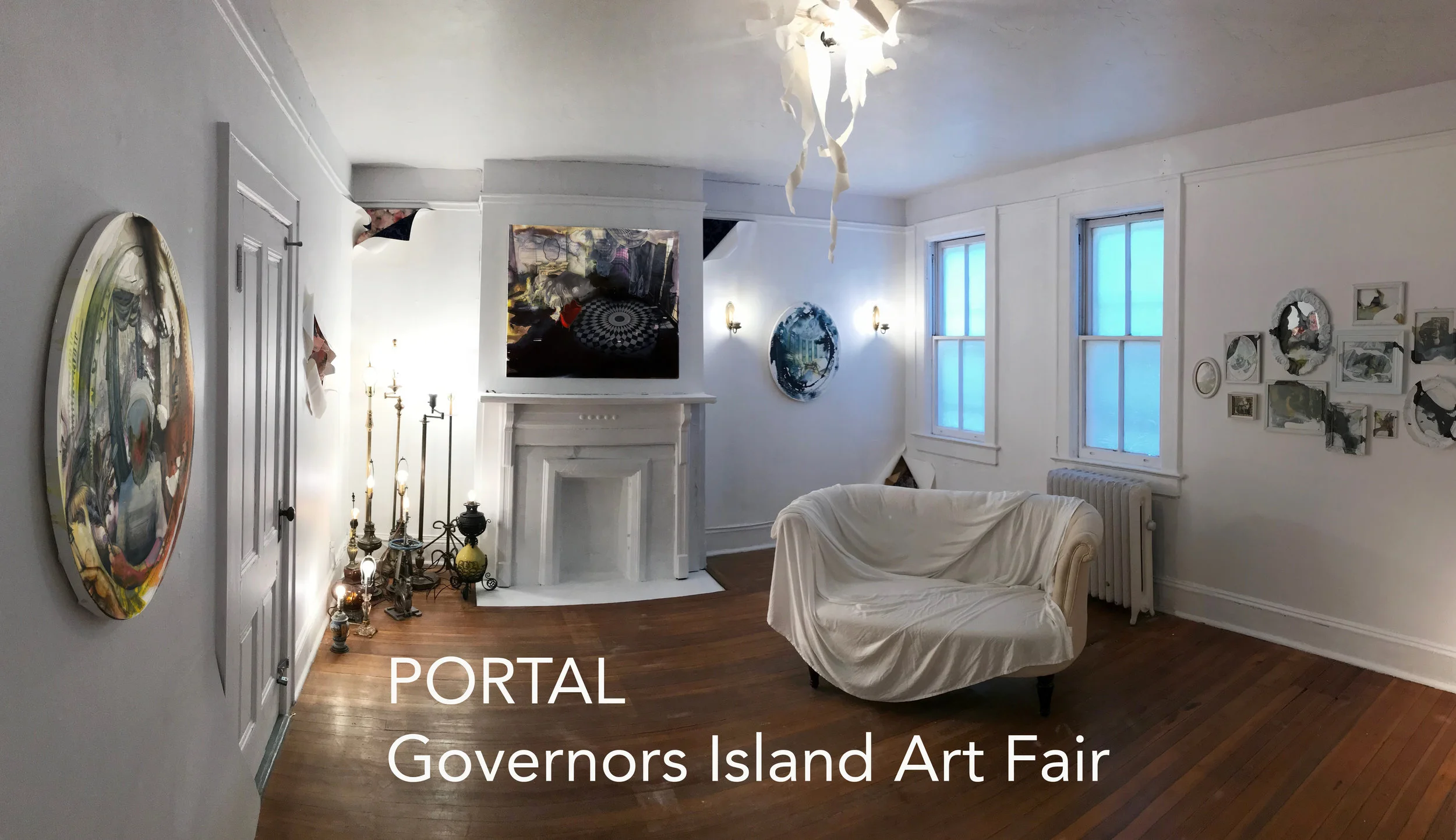 My work is included in PORTAL: Governors Island Art Fair run by 4Heads. I have an installation of new paintings in Colonel’s Row, building 405B 2nd Floor. Opening Saturday August 31st until 9pm and on view weekends in September.
