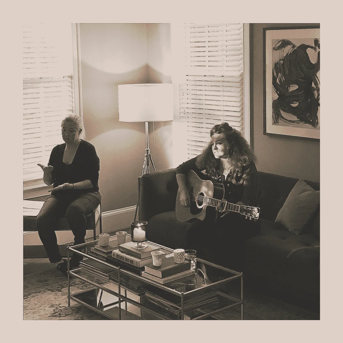 A very sweet house concert in Alexandria, Virginia which included an ASL interpreter.