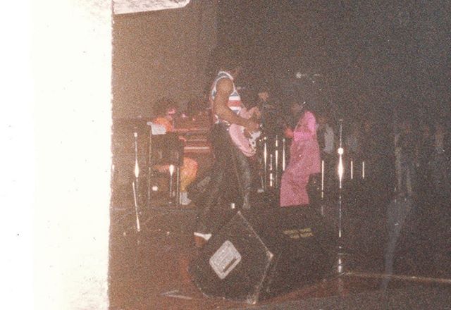 @prince in &lsquo;84. i found these photos in a box at my mama&rsquo;s house a couple months ago. i&rsquo;m listening to purple rain right now. i miss my mama. thinking of u.