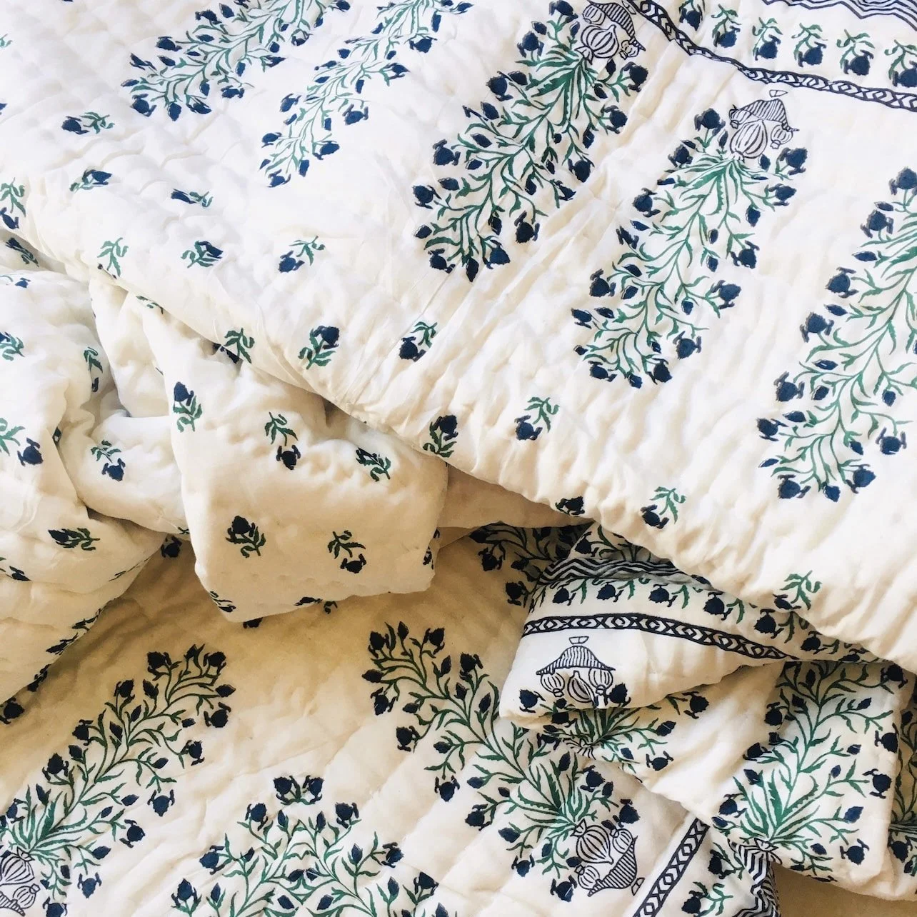 Blue Floral Quilt (Copy)