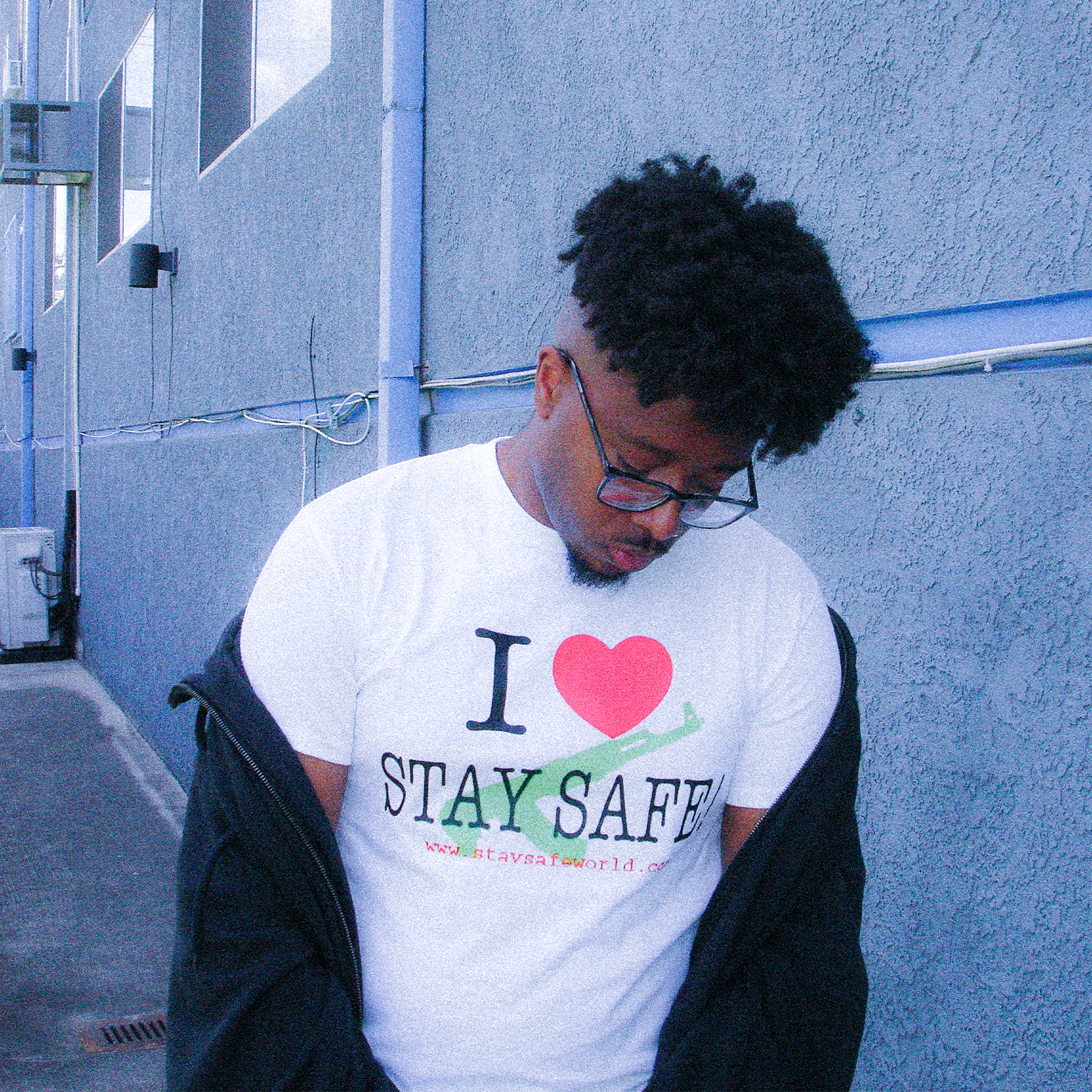 I ❤️STAYSAFEWORLD LOGO TEE