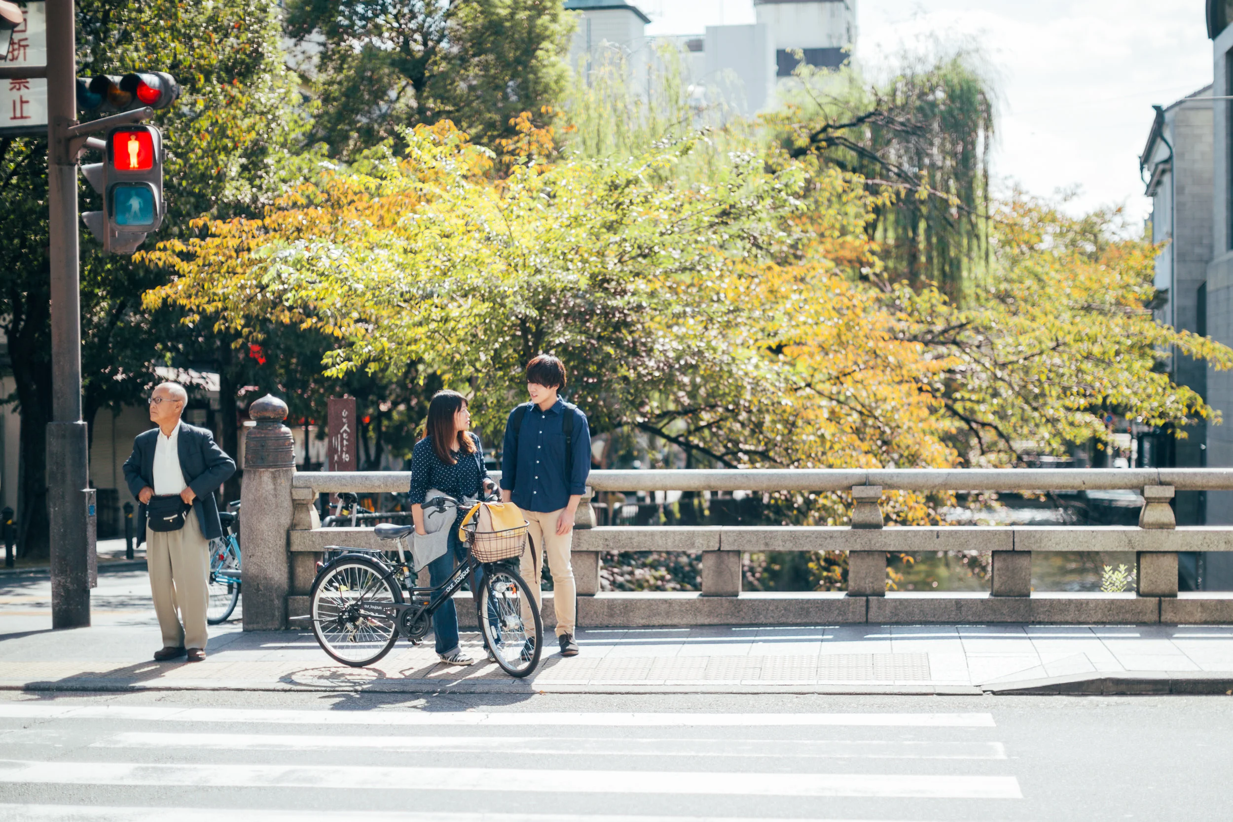Bikes are plentiful in Kyoto. The flat landscape of the city and the well maintained roads are probably the major factors in this.