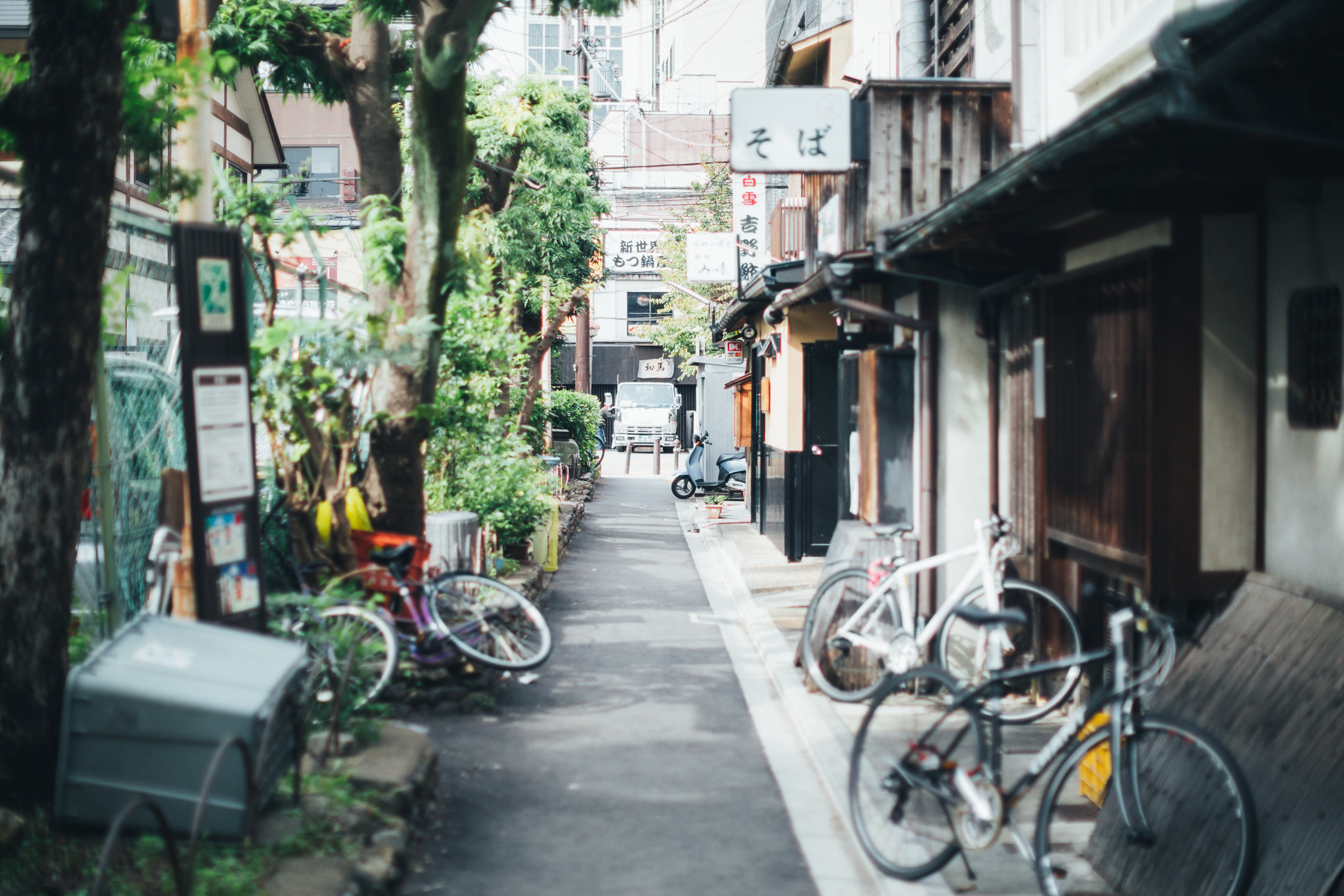 Bikes everywhere.