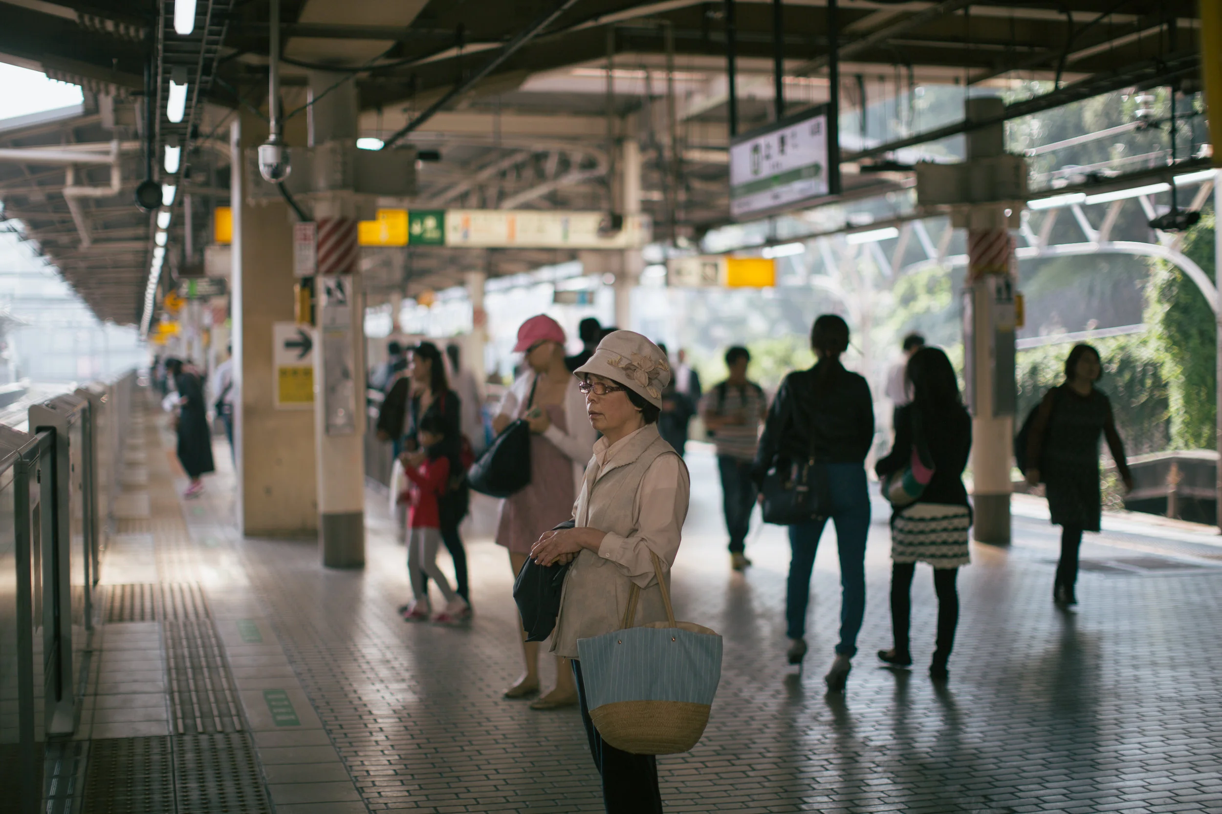 Always on time. The trains in Japan are known for being accurate to the minute and we can certainly attest to it. On the train platforms, orderly lines naturally form once the trains arrive without much need for direction or coordination from attendants.