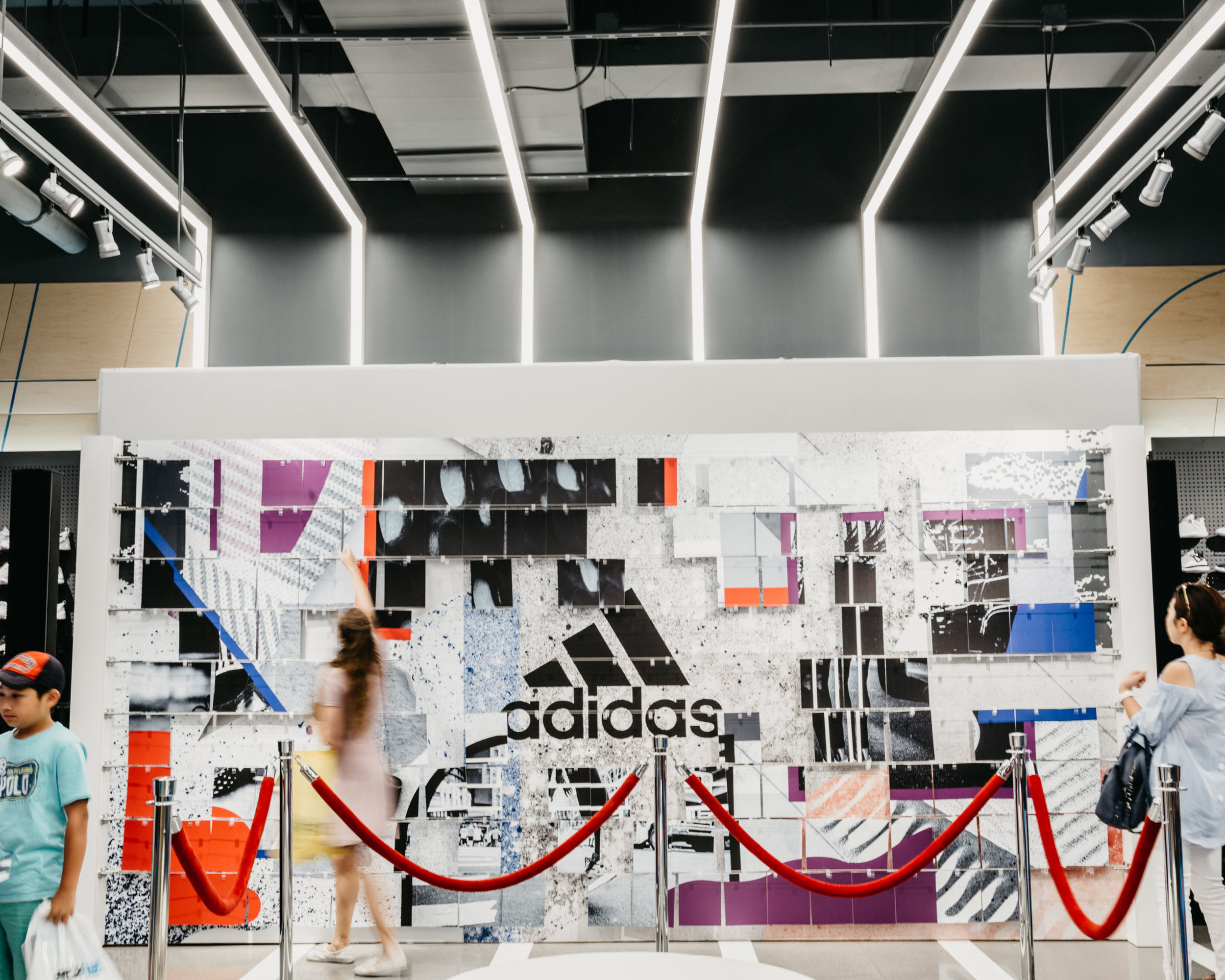  Client:  ASK Agency  for Adidas Artwork by  Chad Kouri  and  Veronica Corzo-Duchardt  Photo by  Tom Bender  Chicago, Illinois 