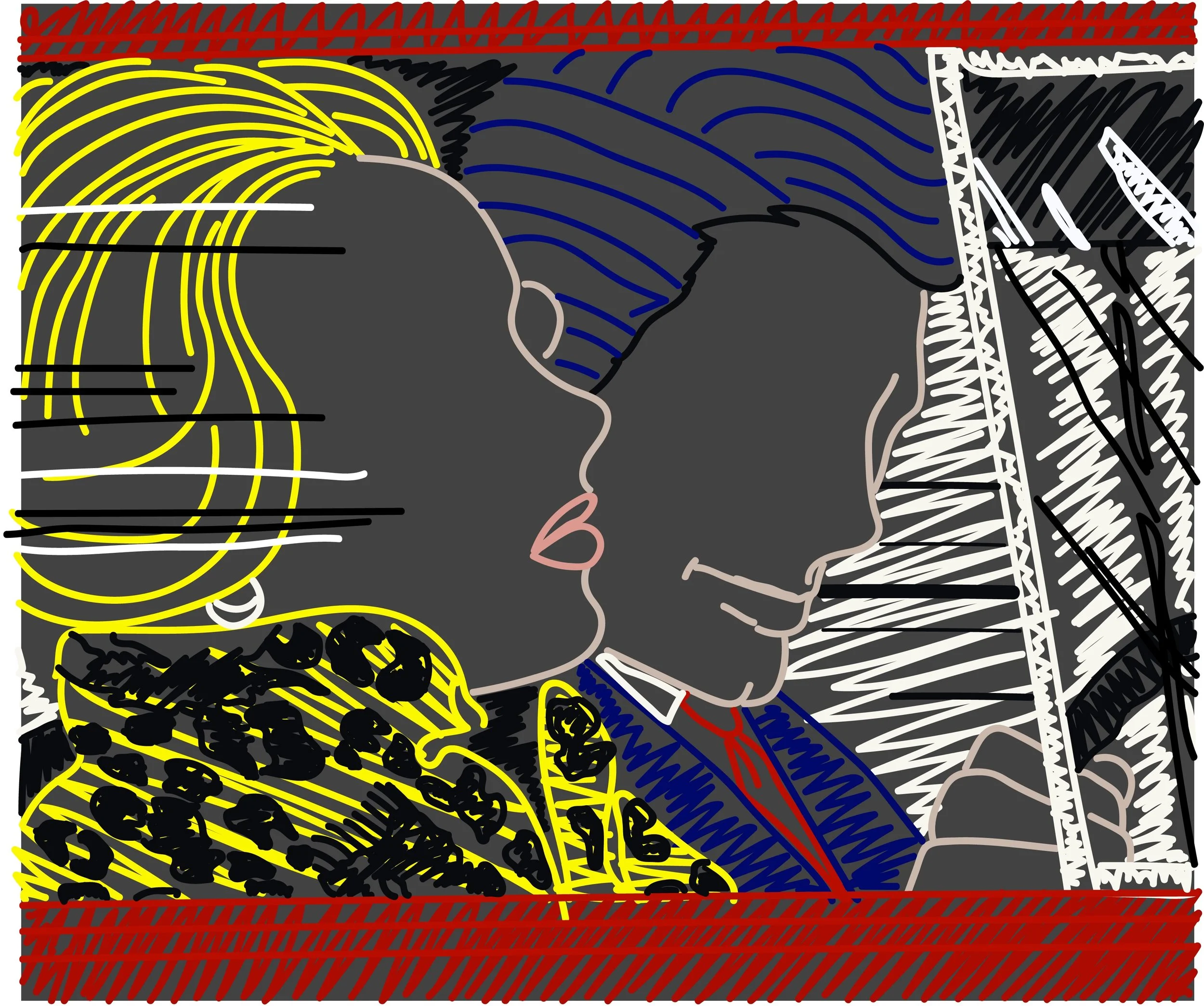 Lichtenstein Meets Wesselmann #6