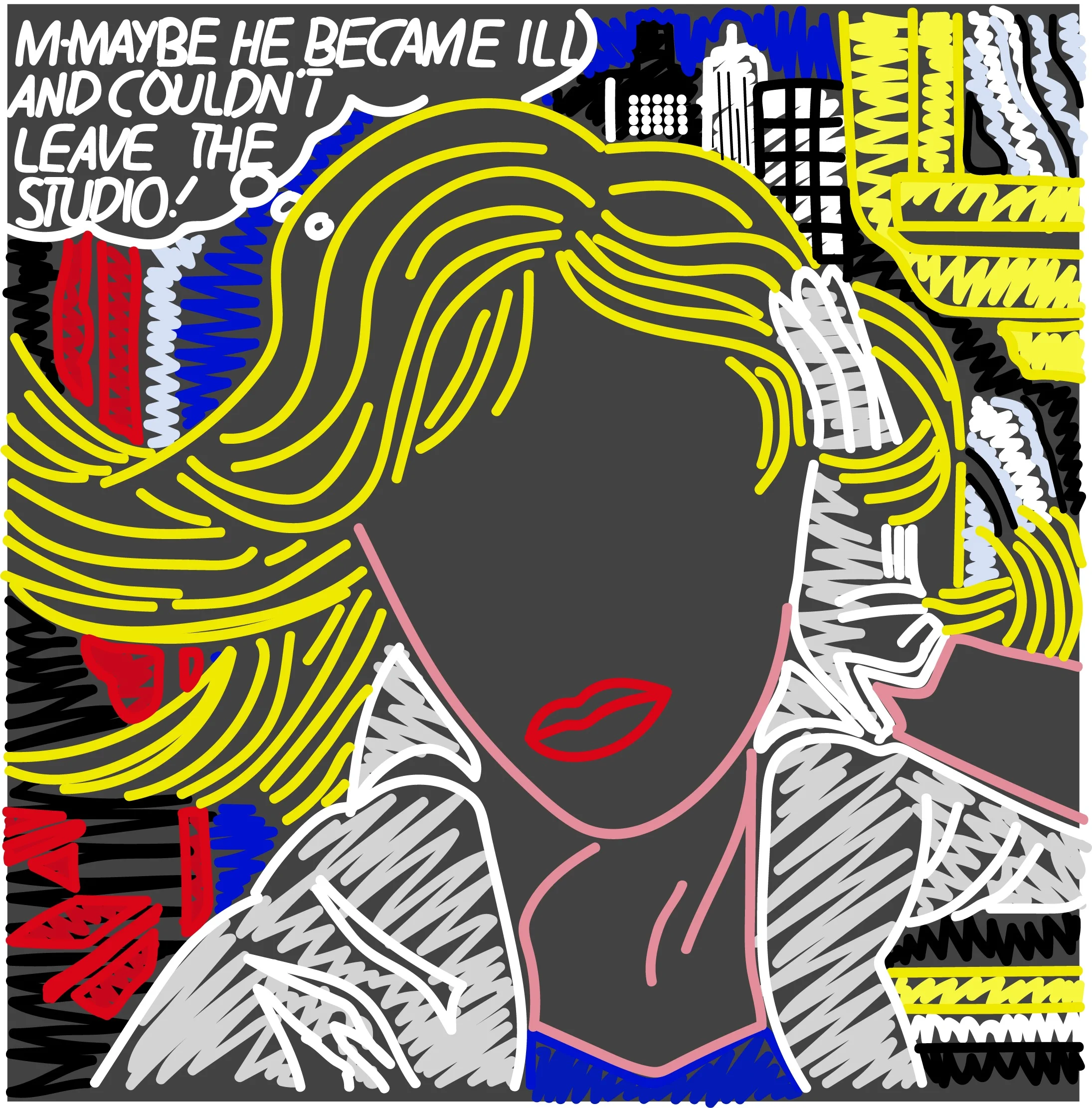 Lichtenstein Meets Wesselmann #13