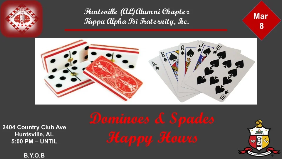 Dominoes and Spades Happy Hour