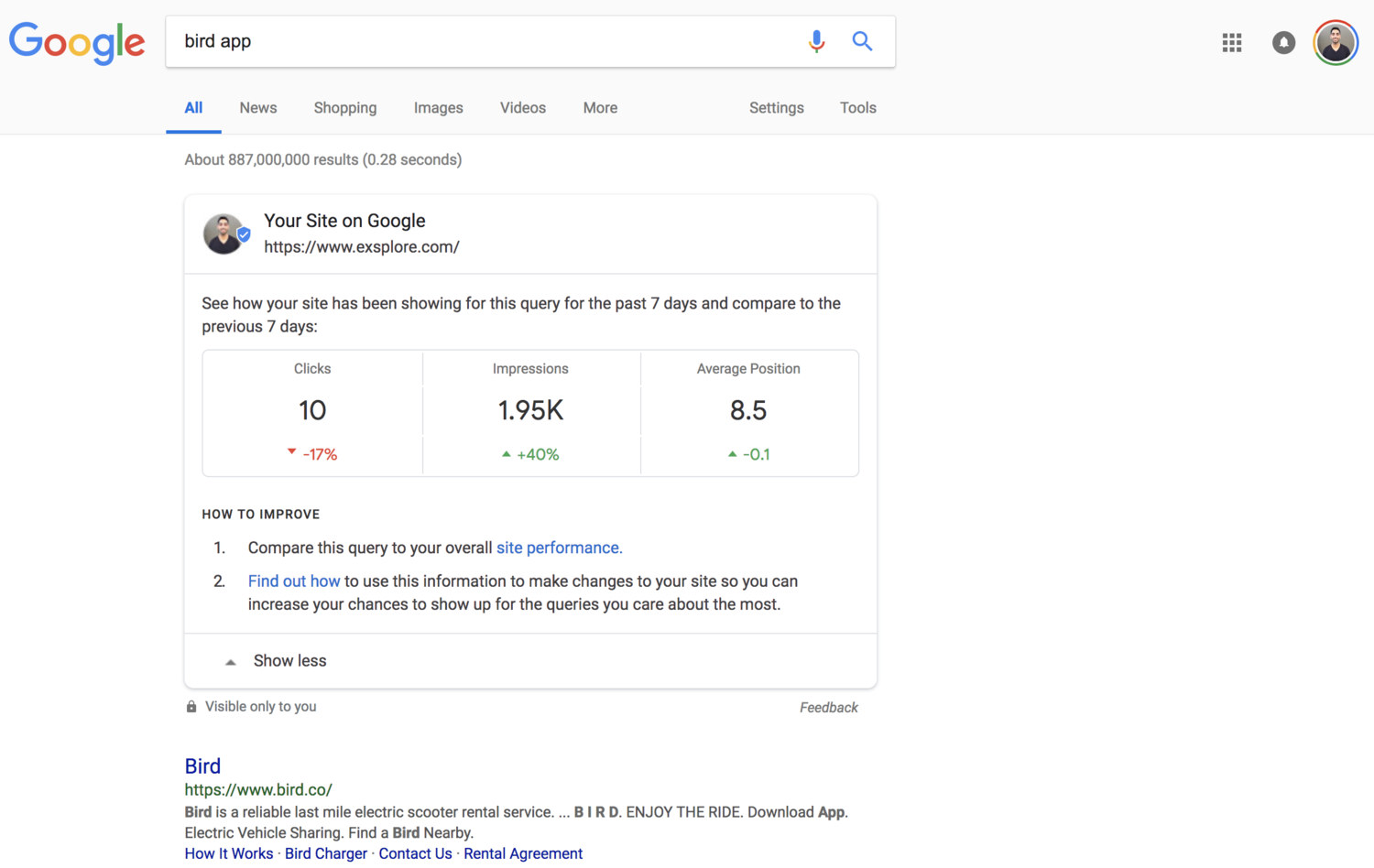 New google search/google search console feature