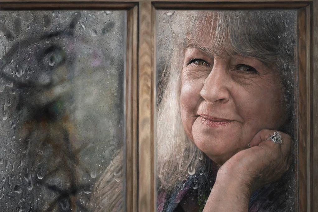Jaq Grantford's painting of Noni Hazlehurst wins the Archibald's People's Choice Award