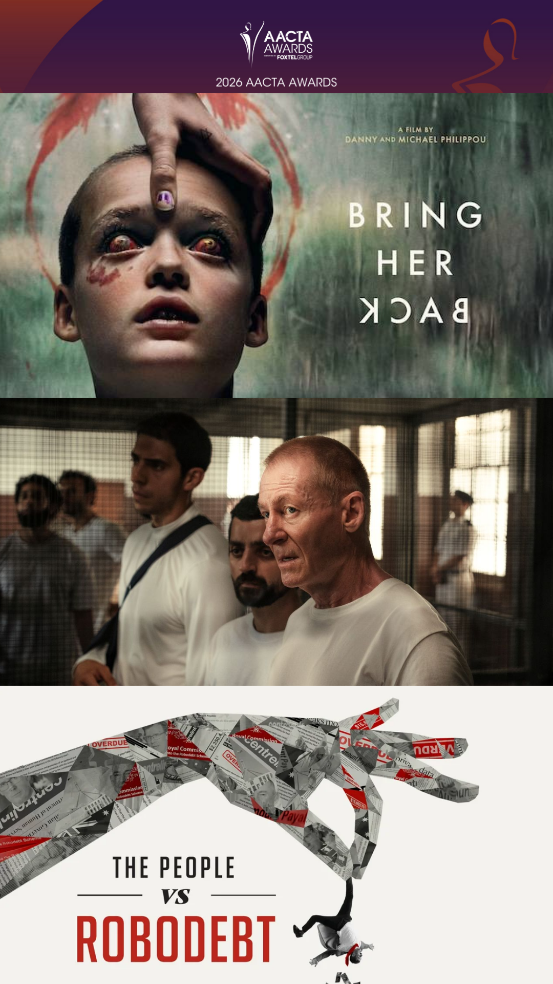 Congratulations to Anna Cahill, Peter Duncan, Ben Lawrence &amp; Aaron McLisky for their AACTA Wins!