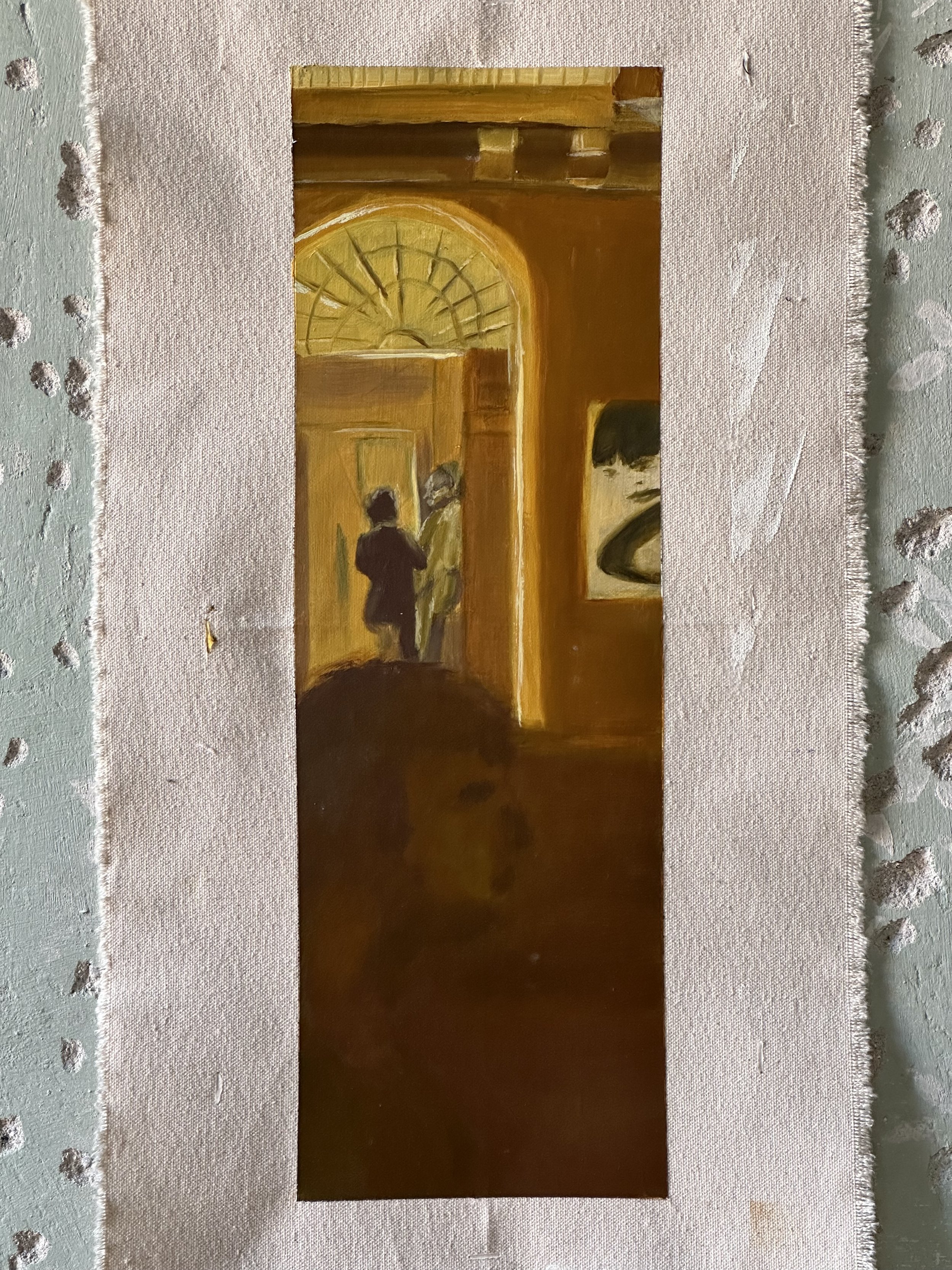 yes, for you 15 x 4 ¾ in. 38 x 12 cm oil on canvas 2024