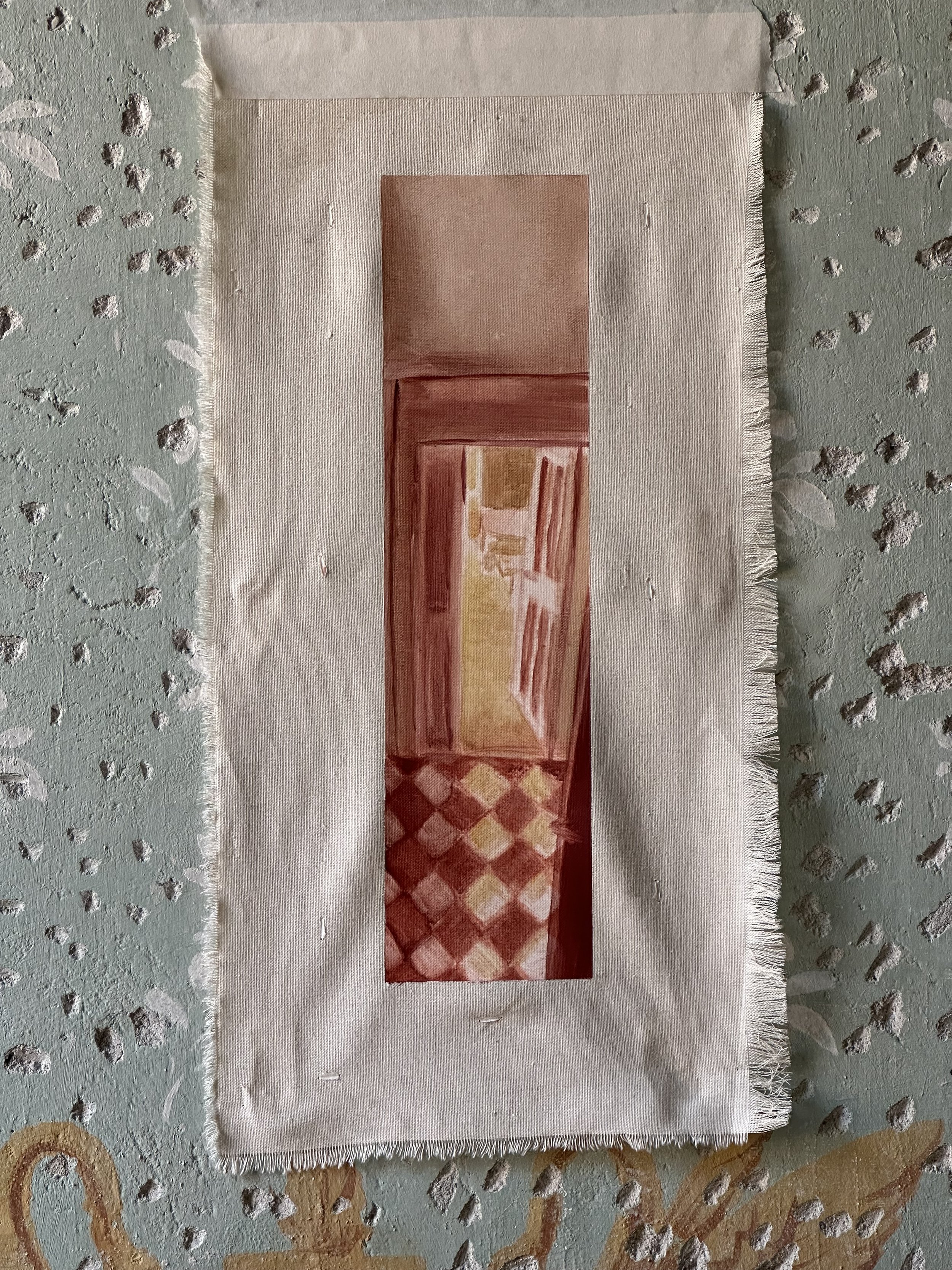 the rest of us 15 1/4 x 4 in. 39 x 10 cm oil on canvas 2024