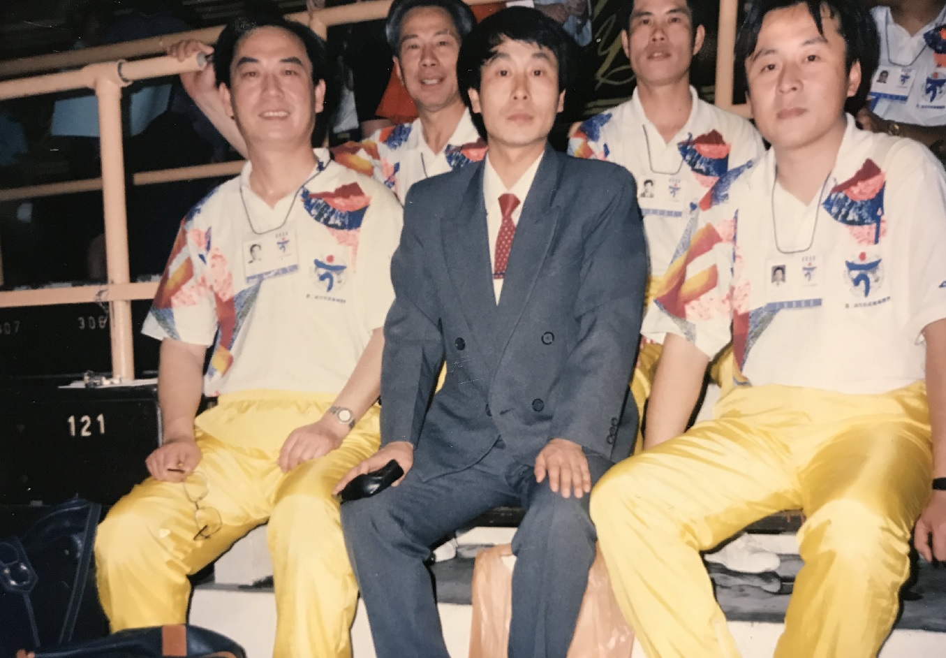With other coaches at the 2nd WWC in Malaysia, 1993