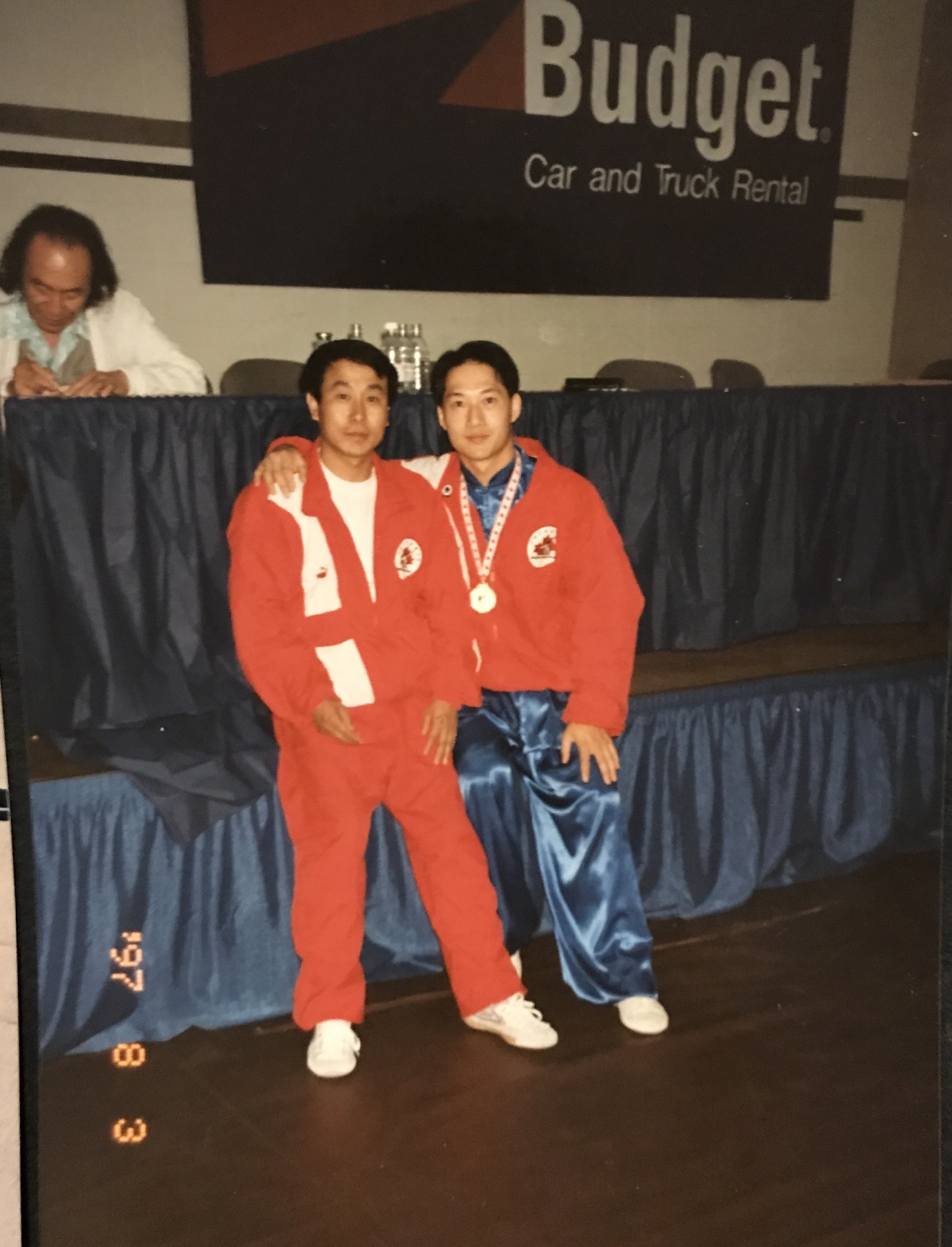 1997 Nationals with Master Pan Qingfu in the background