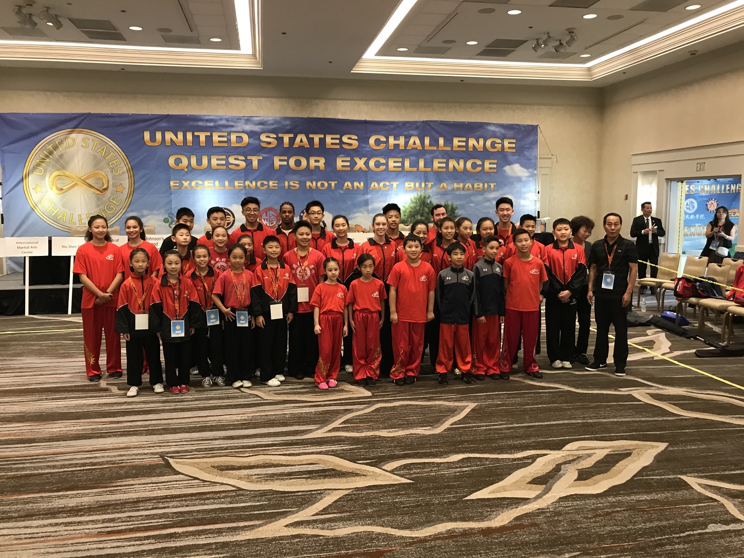 With the US Wushu Academy team
