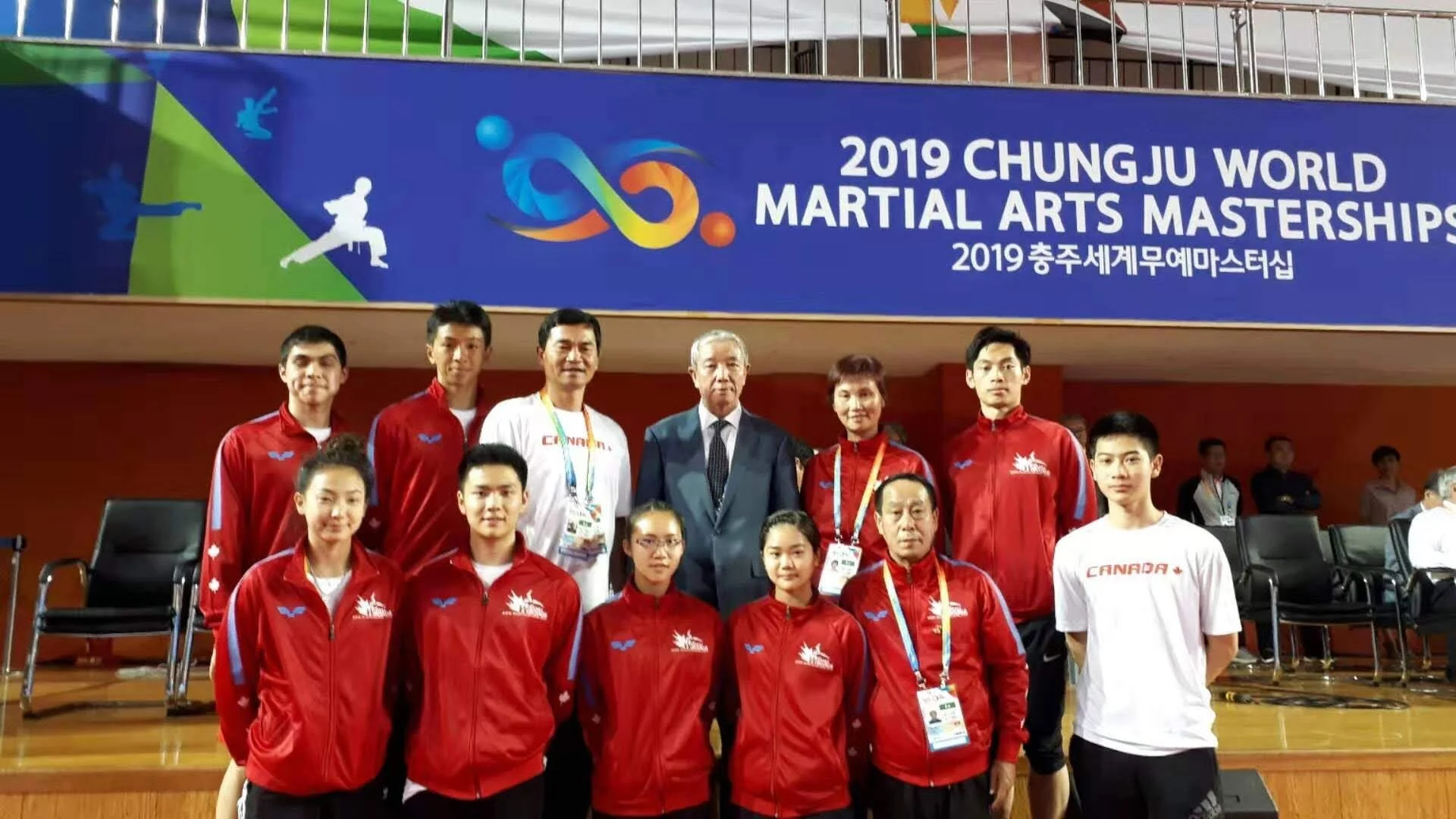 Team Canada competes at the 2019 Chungju World Martial Arts Masterships