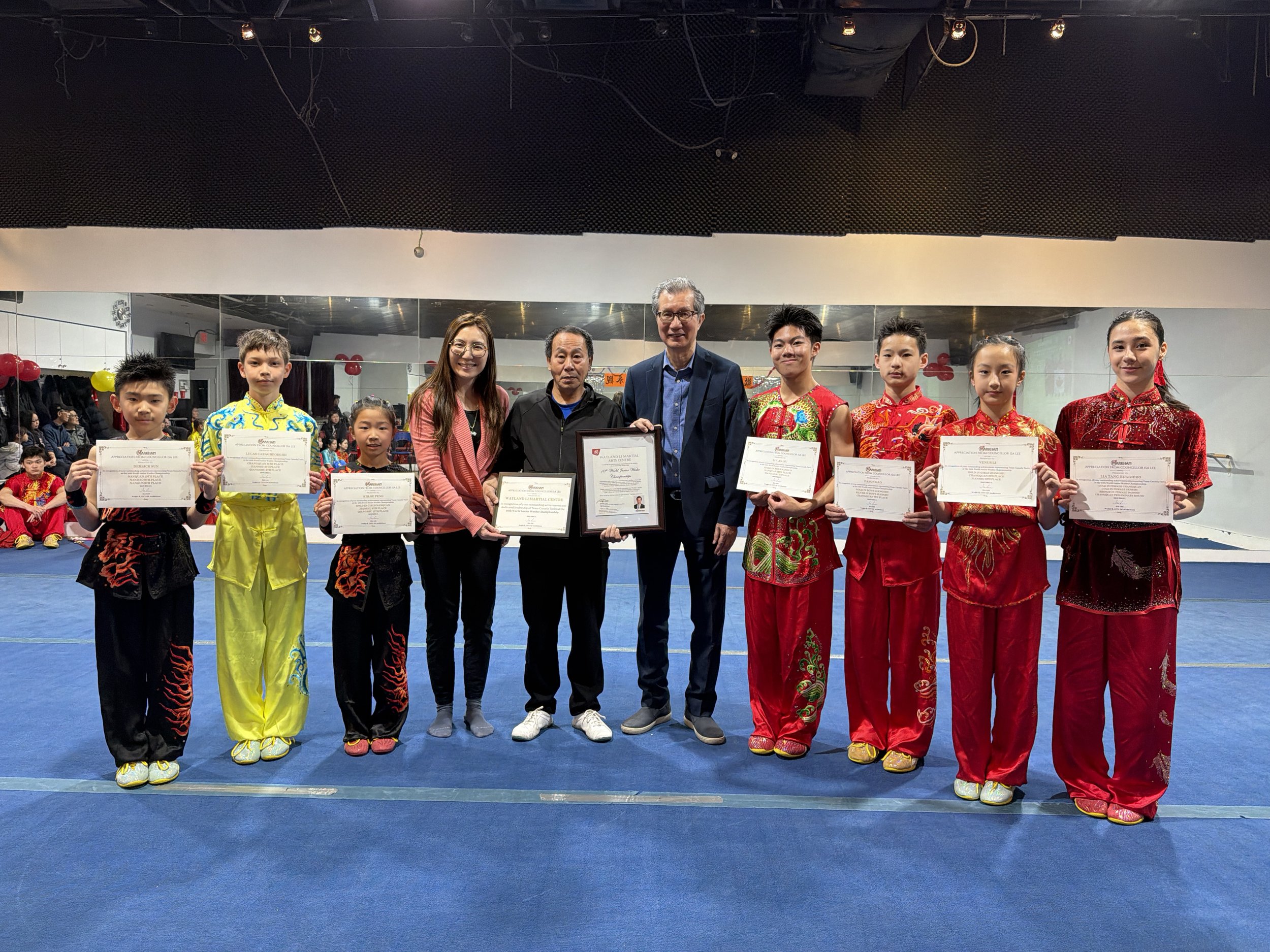World Junior Champions Honoured by City of Markham Officials