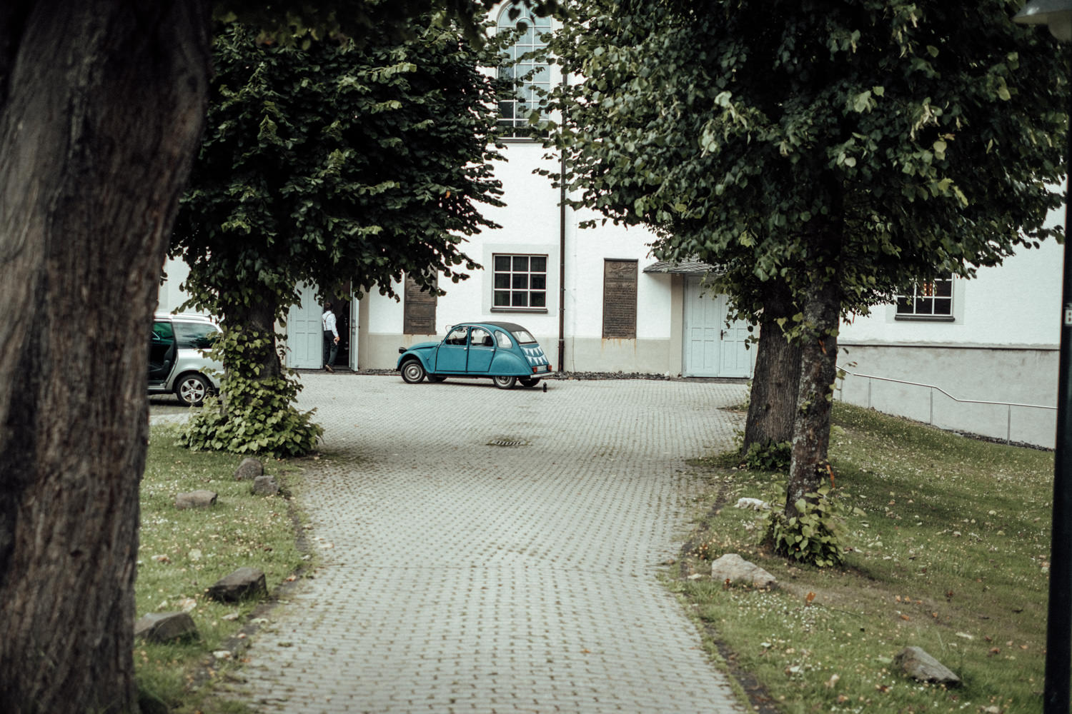 Ente als Hochzeitsauto in Burbach