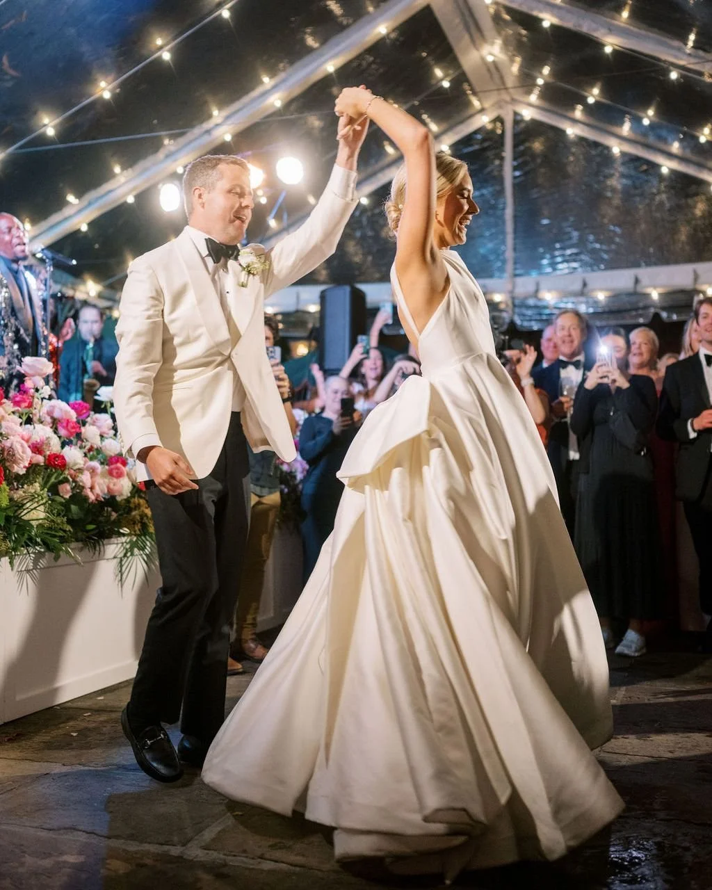 From first dance to last, T &amp; H filled the dance floor with love and celebrated in style! 

Planner: @amandapriceevents
Photographer: @peonyweddingphoto
Video: @heartbeat_films
Flowers: @urbanearthstudios
Reception venue: @brennansnola
Bride make