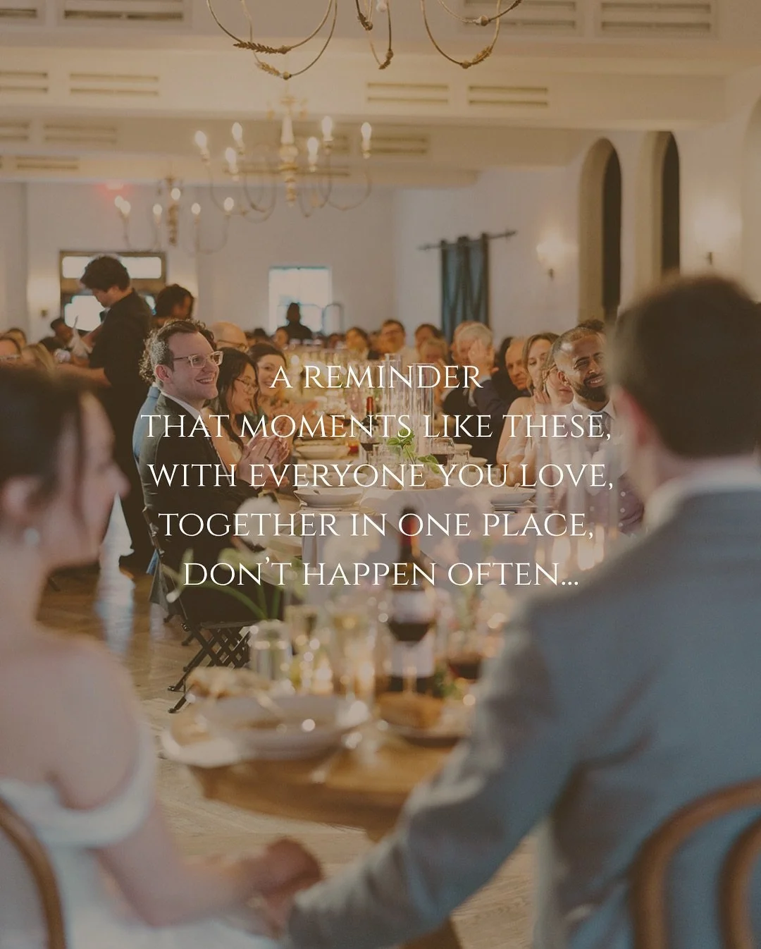 You&rsquo;ll never forget the feeling of looking around and realizing everyone you love is right here, for you. 

Photographer: @hannahpickle
Planner: @amandapriceevents
Venue: @ilmercatonola
Videographer: @marymcinema
Caterer: @joelcatering
Florist: