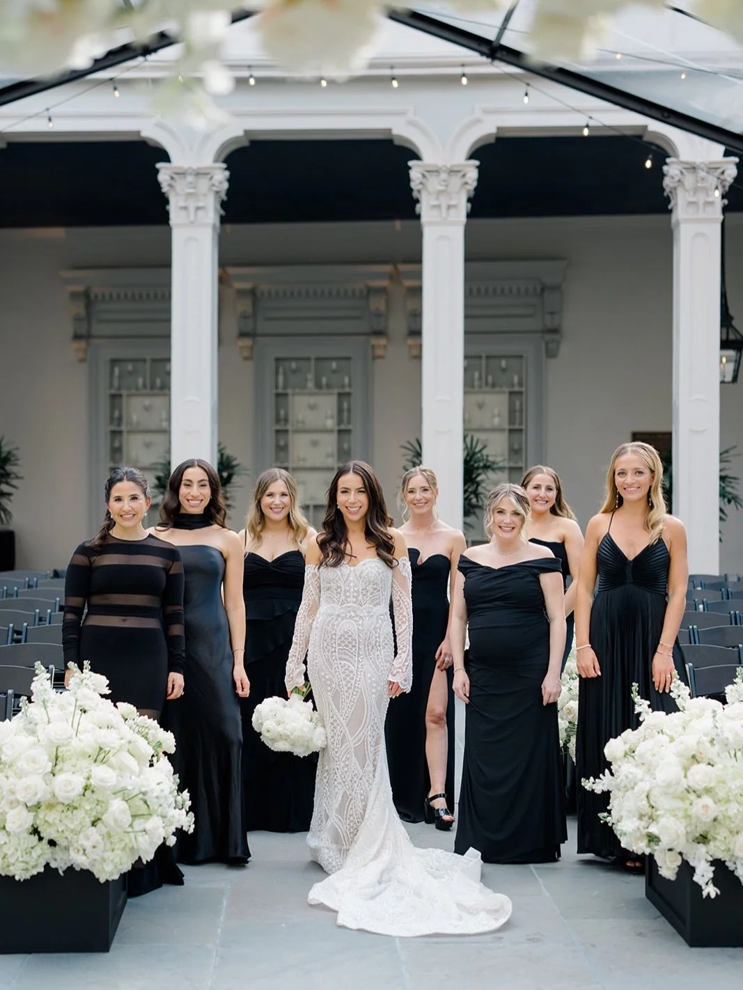 When the wedding day style is giving timeless elegance and chic sophistication all at once ✨

Photographer:&nbsp;@brookeboydphotofilm
Planner:&nbsp;@amandapriceevents
Florist:&nbsp;@bellabloomsfloral
Venue:&nbsp;@boardoftradenola
Lighting:&nbsp;@radi