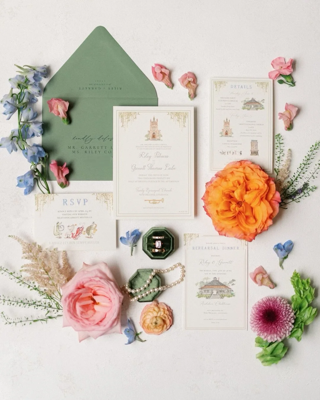 We appreciate taking a moment for a flat lay photo. 

The details that set the tone before the wedding day even begins deserve to be documented.

Photographer &amp; Videographer: @brennerweddings
Planner: @amandapriceevents
Floral and Candles: @tpgwe