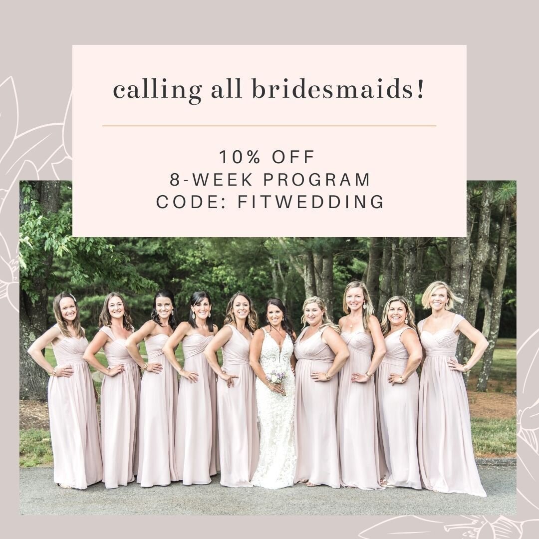 ❤ ATTENTION: BRIDES, MOBs &amp; MOGs! ❤⠀
⠀
This is your LAST chance to get 10% off our 8-week Little White Dress program to help you get ready for THE BIG DAY. For only $135 TOTAL, you&rsquo;ll get:⠀
⠀
-Semi-customized training program*⠀
-Personalize