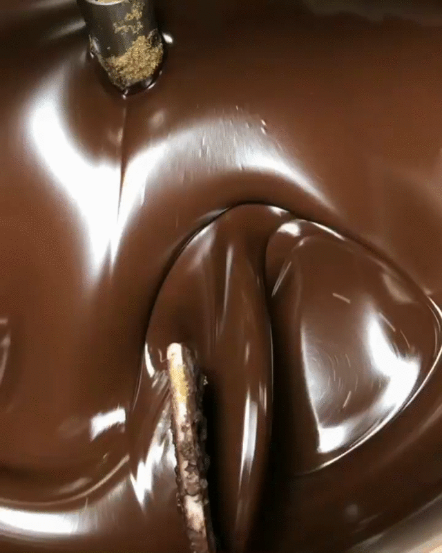 Bonus gif: Chocolate being made