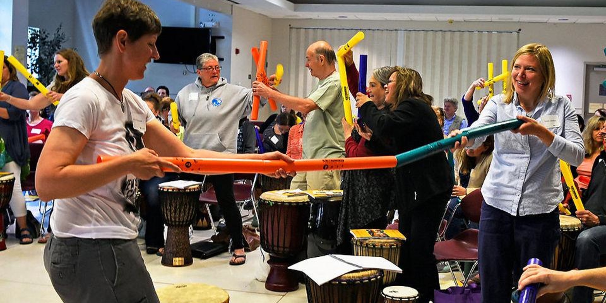 Participants in a Drumming & Disabilities Training Learn How To Use Percussion for Social Connection...