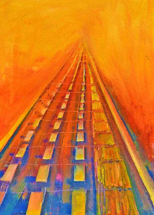 Too Hot, too High, 2013 18" X 24" Acrylic on paper