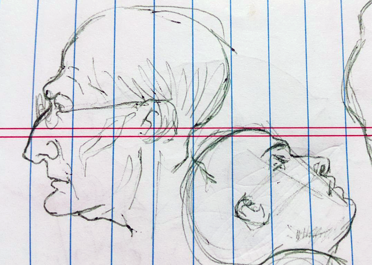 Page from a sketchbook, 2015