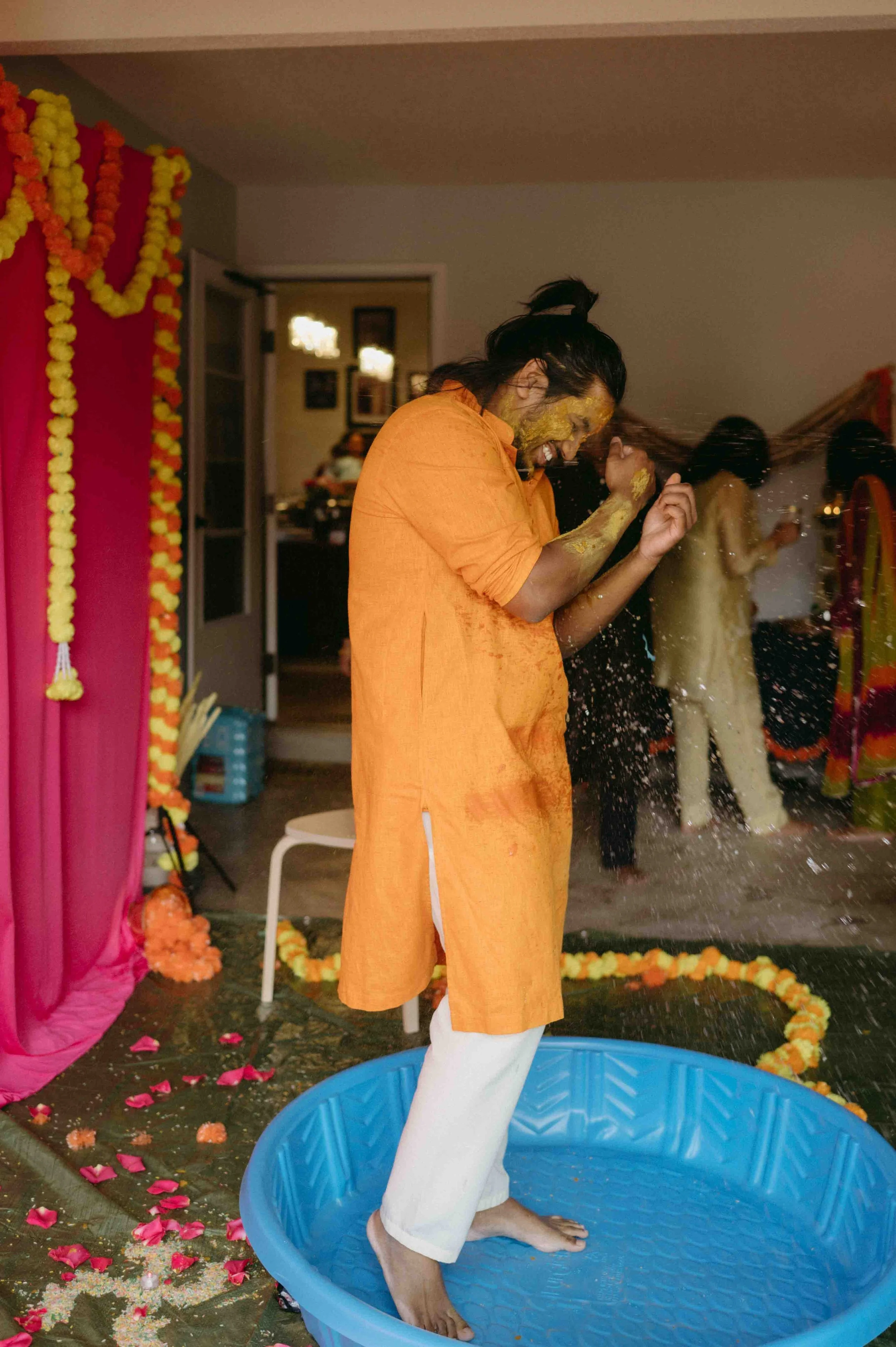 Moody Memphis wedding photographer Sri Lankan Haldi ceremony Memphis documentary wedding photographer cinematic Memphis wedding photographer editorial Memphis wedding photographer